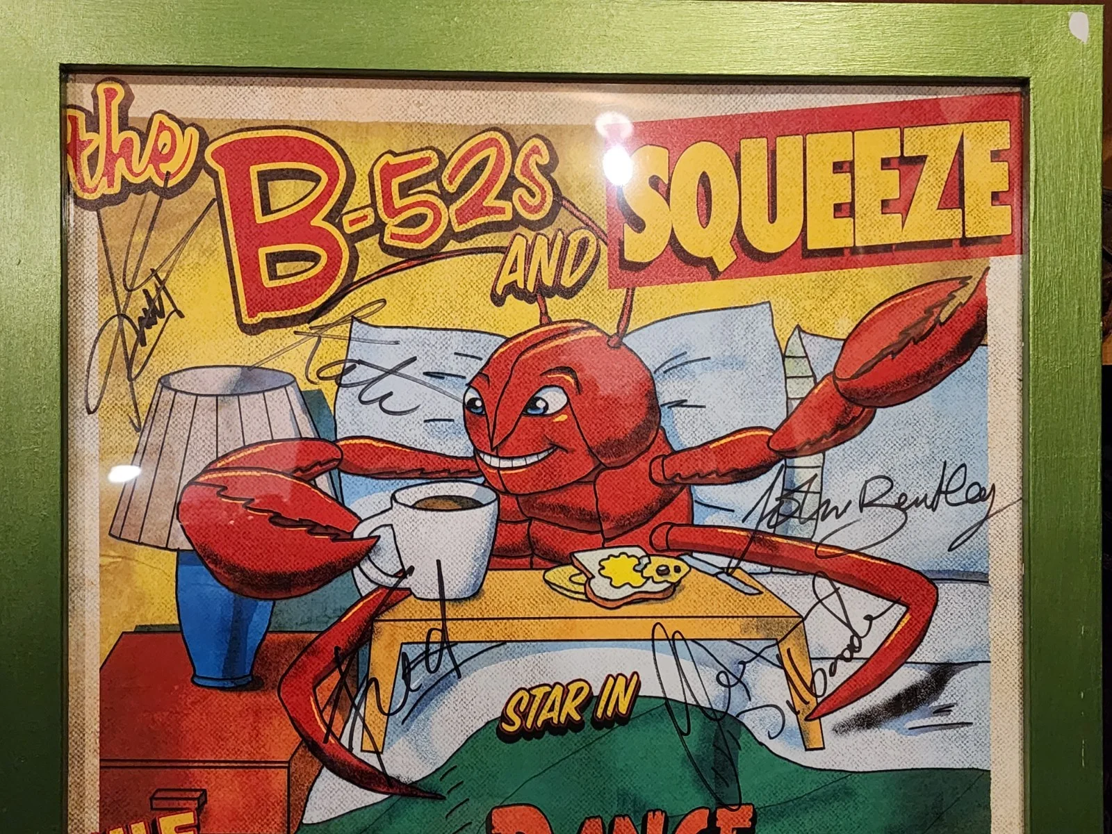 The B-52s And Squeeze Signed 18x24" Poster "The Summer Dance Party 2012", изображение 2