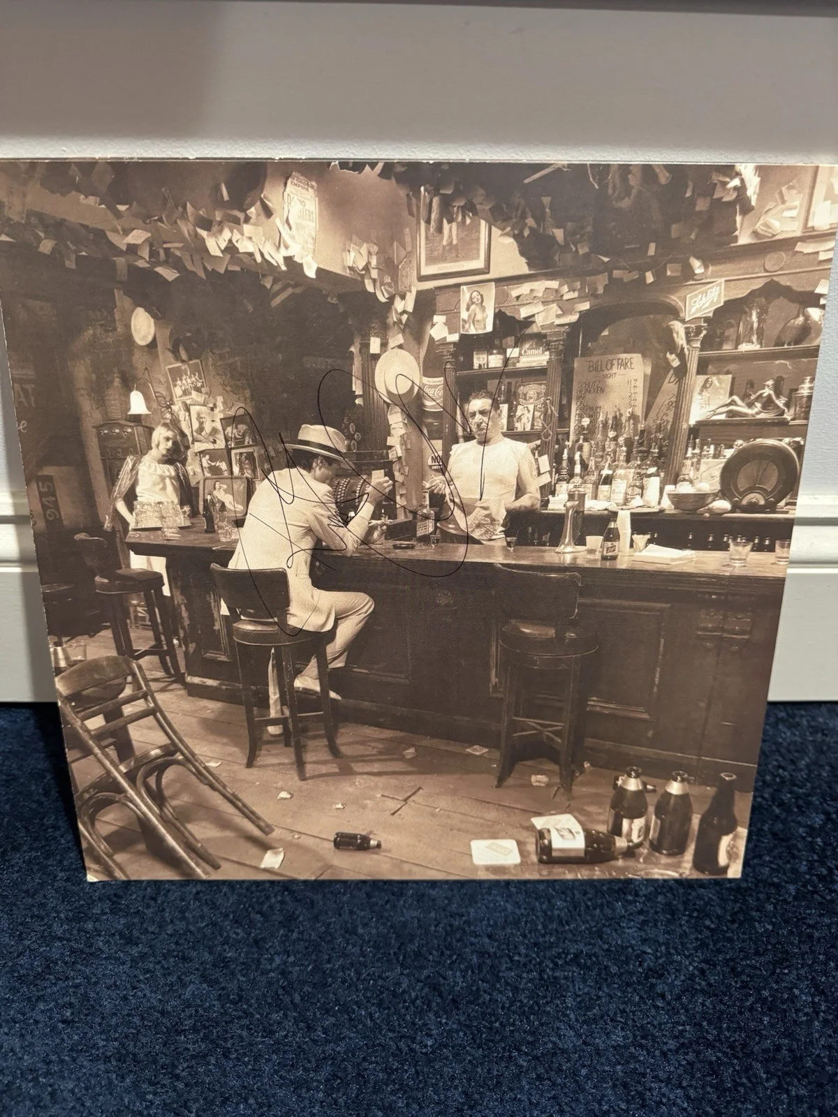 Led Zeppelin In Through The Out Door Album Signed By Robert Plant Beckett LOA, изображение 2