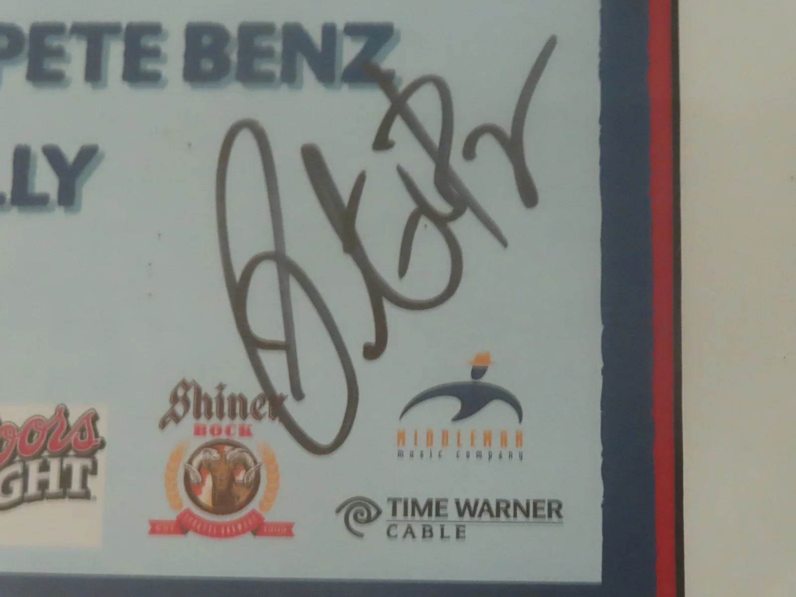 2nd annual lonestar jam 90s 1993 signed poster, image 3