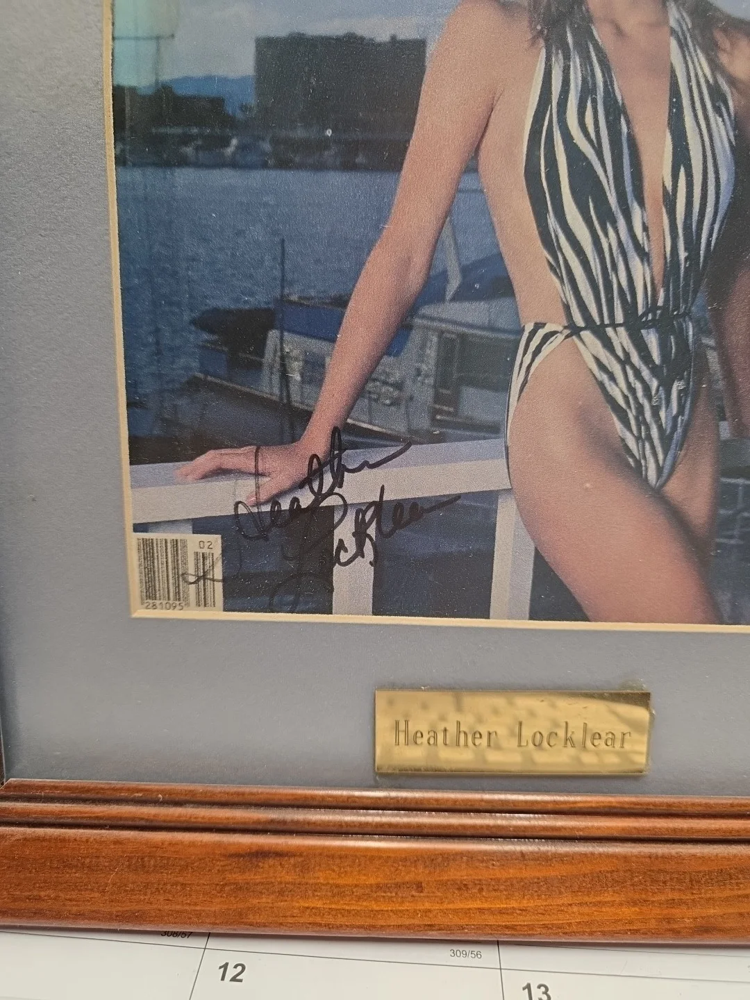Heather Locklear — Inside Sports Magazine February 1984 Heather Locklear Auto Signed Framed Matted, image 2