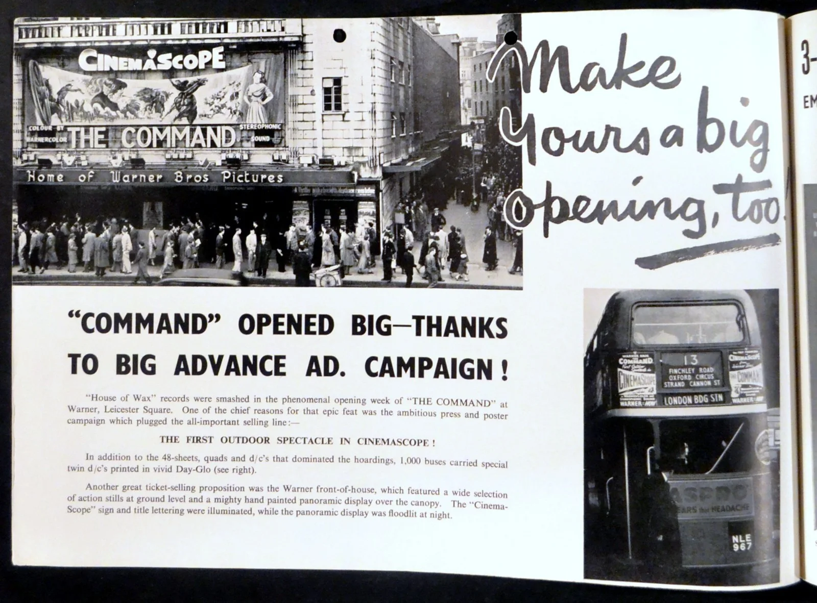 COMMAND 1954 Guy Madison, Joan Weldon, James Whitmore UK CAMPAIGN BOOK, image 2
