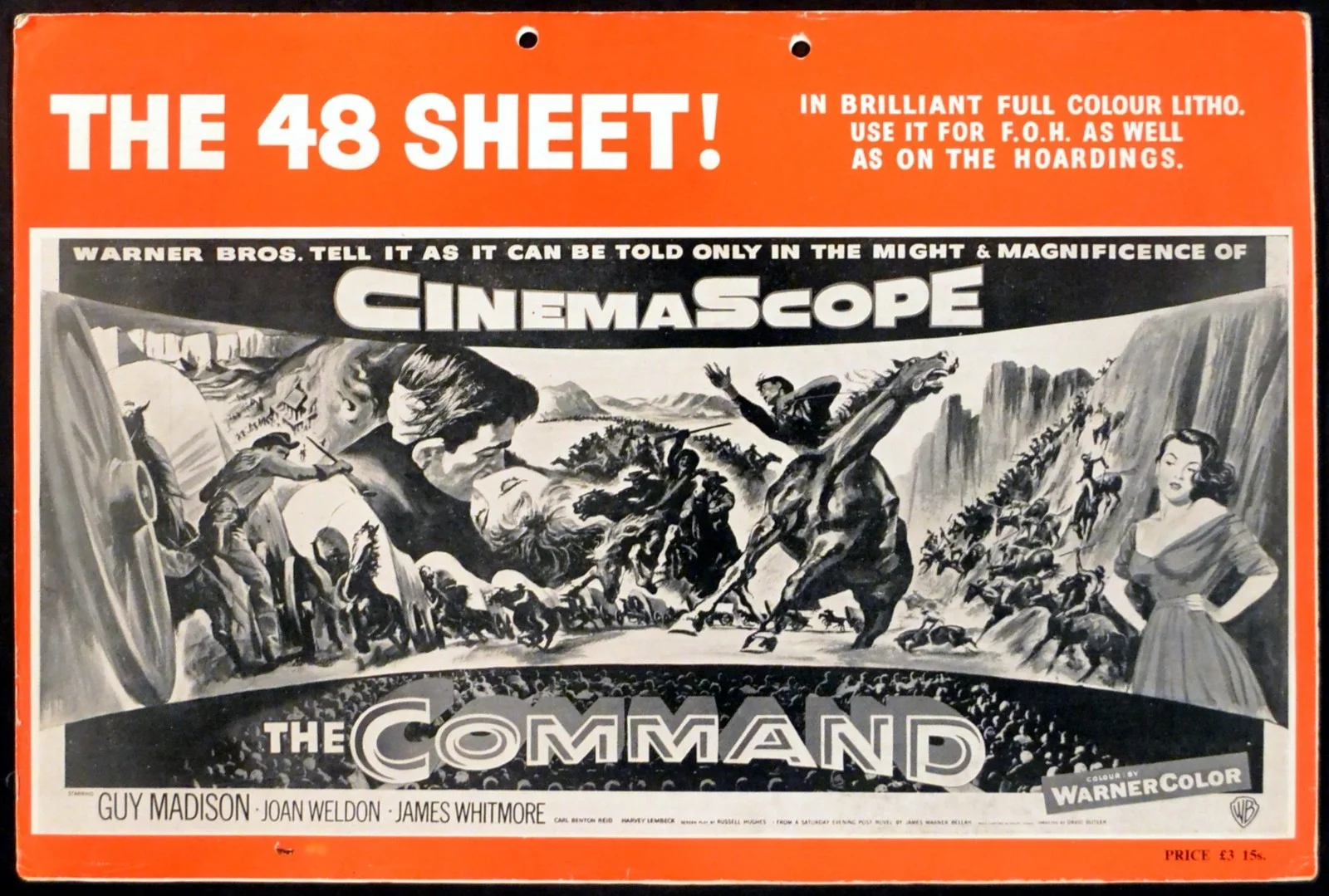 COMMAND 1954 Guy Madison, Joan Weldon, James Whitmore UK CAMPAIGN BOOK, image 5