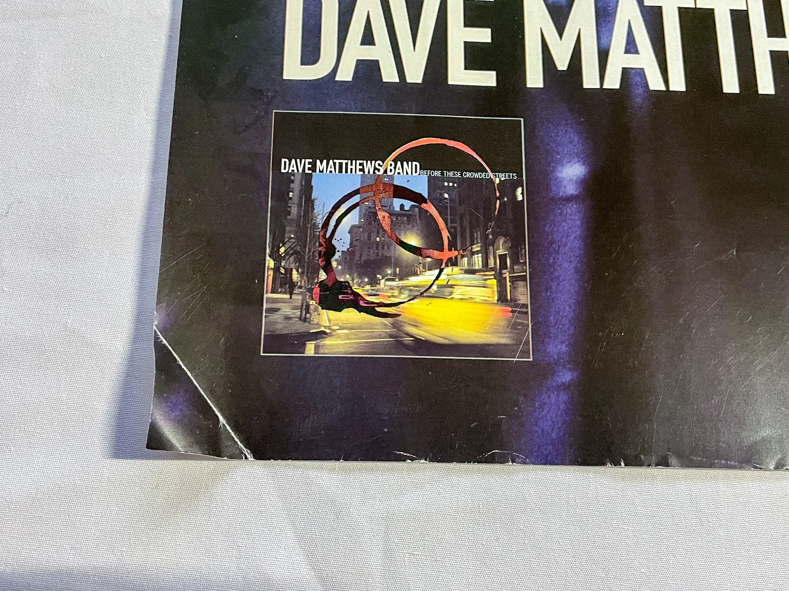 Dave Matthews Signed BEFORE THESE CROWDED STREETS 18x24 Promo Poster JSA Band, изображение 5