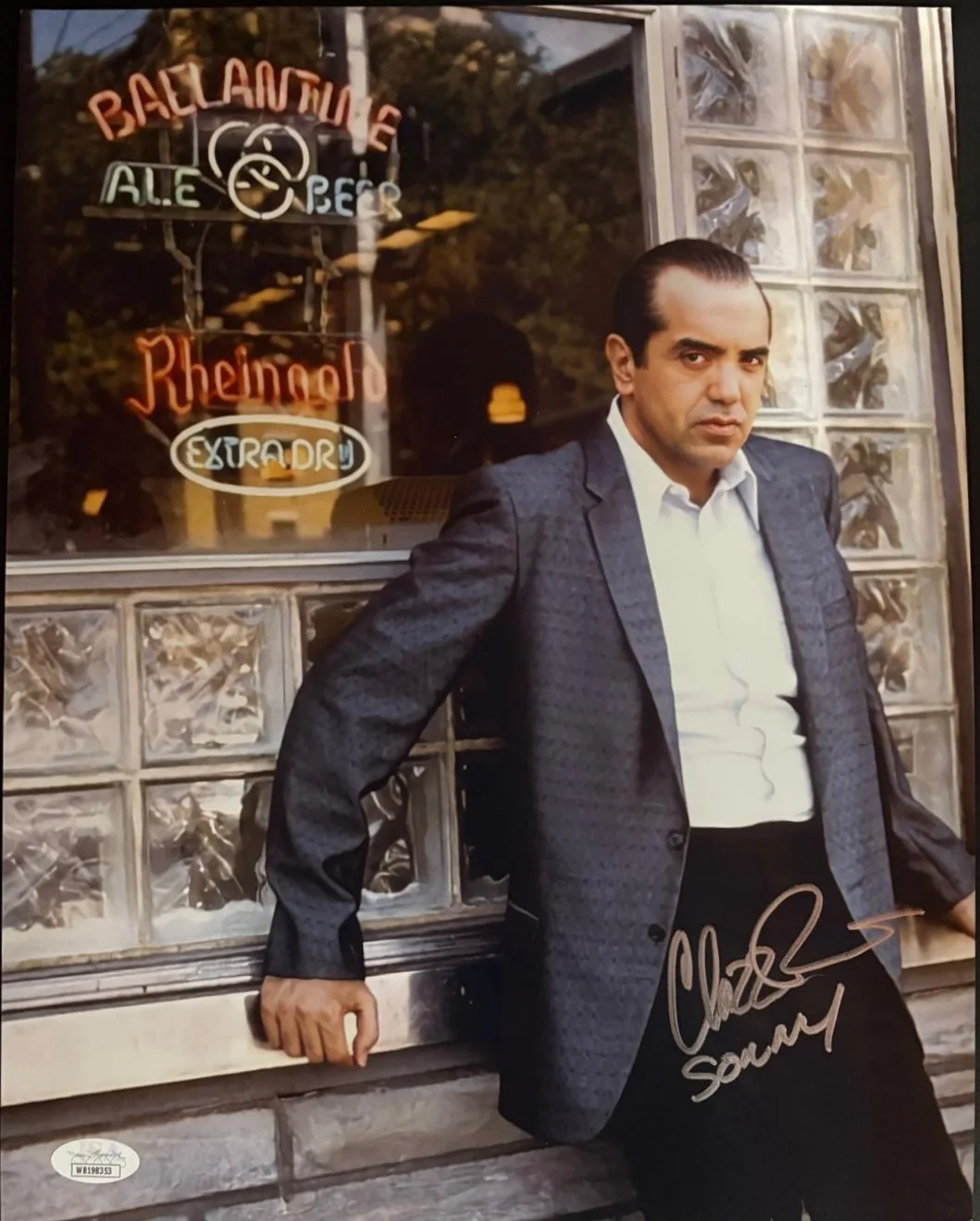 Chazz Palminteri — CHAZZ PALMINTERI SIGNED AUTOGRAPHED 11X14 PHOTO A BRONX TALE SONNY RARE JSA C