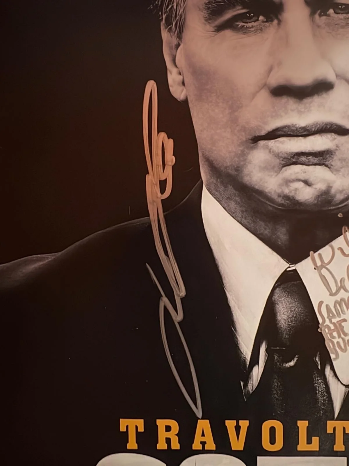 John Travolta — JOHN TRAVOLTA SIGNED AUTOGRAPHED 11X17 POSTER THE MAFIA BOSS GOTTI BECKETT BAS D, изображение 2