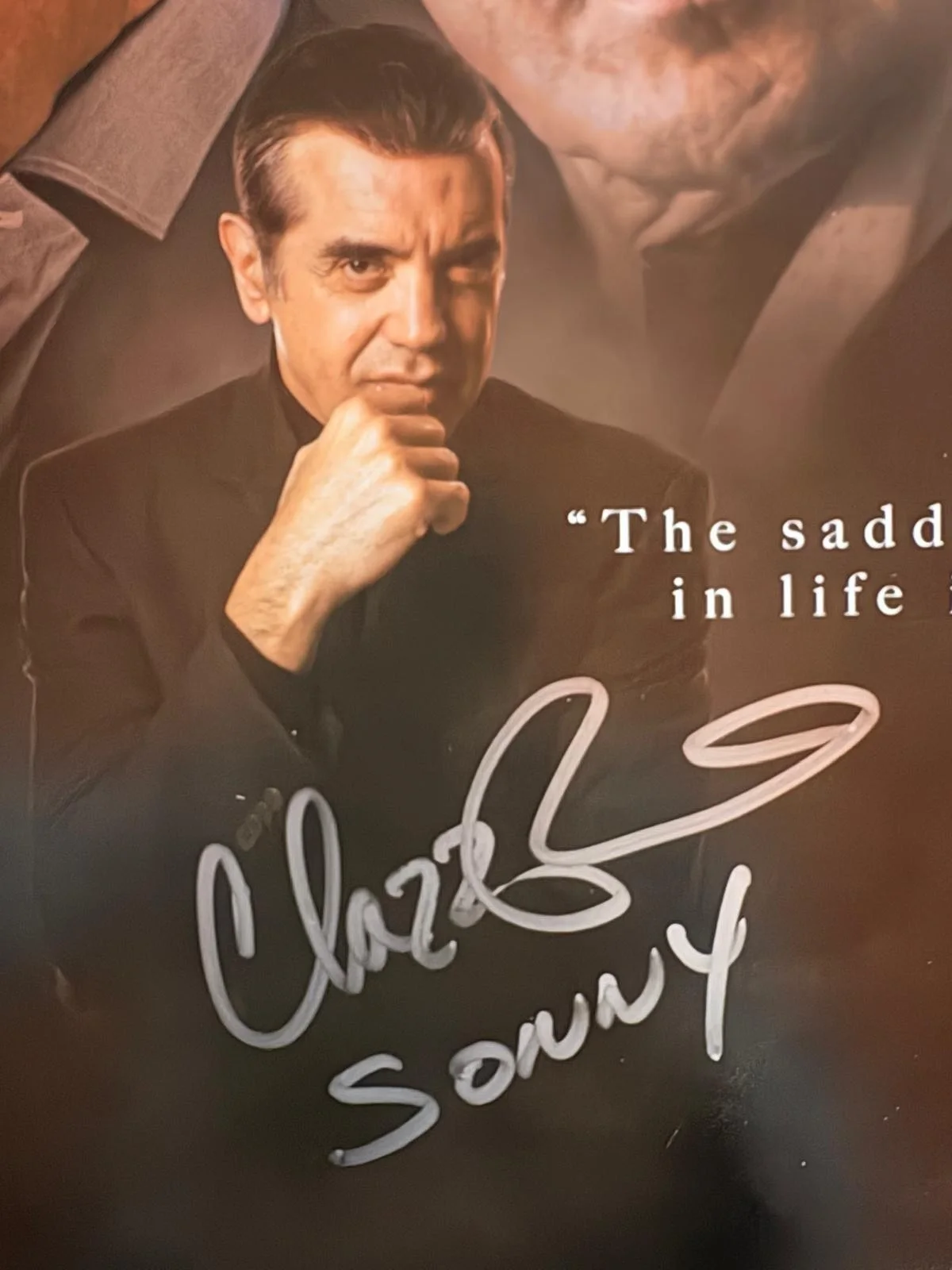 Chazz Palminteri — CHAZZ PALMINTERI SIGNED AUTOGRAPHED 11X14 PHOTO A BRONX TALE SONNY BECKETT BAS B, изображение 2