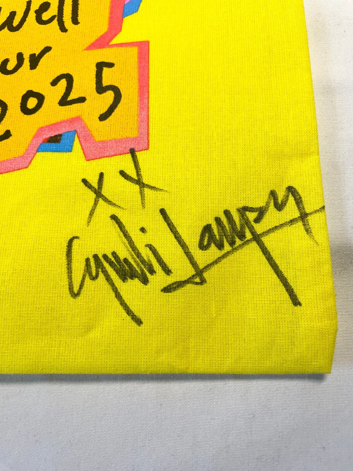 Cyndi Lauper Signed Autographed 2025 FAREWELL TOUR Tote Bag JSA Unusual, изображение 2