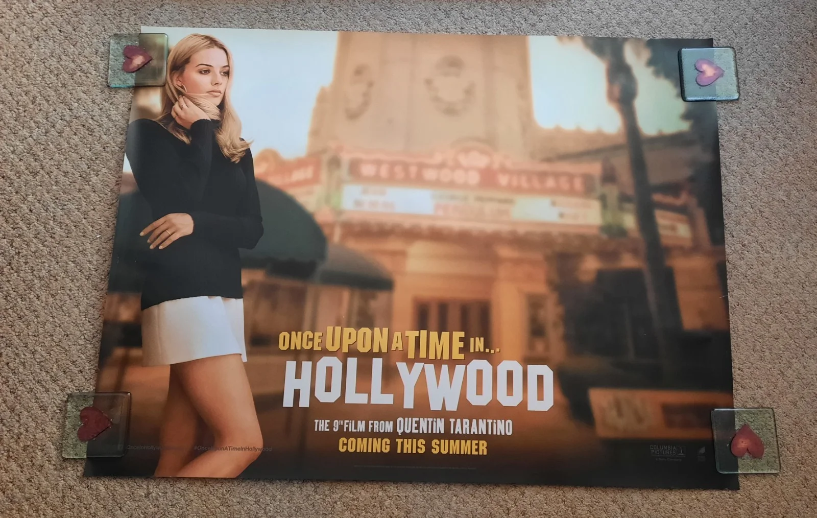ONCE UPON A TIME IN HOLLYWOOD (2019) Margo Robbie quad poster 40" x 30", image 2