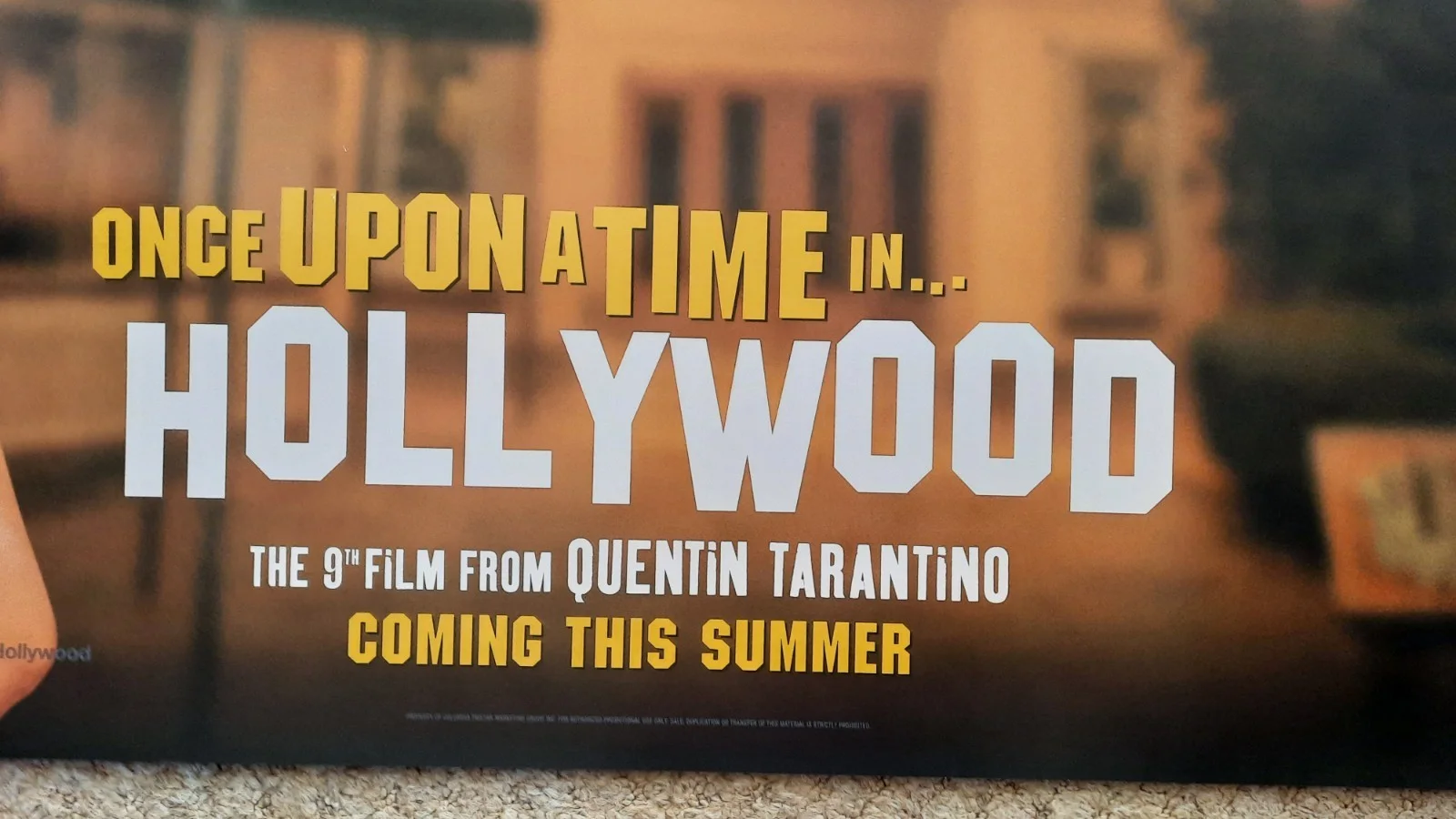 ONCE UPON A TIME IN HOLLYWOOD (2019) Margo Robbie quad poster 40" x 30", image 3