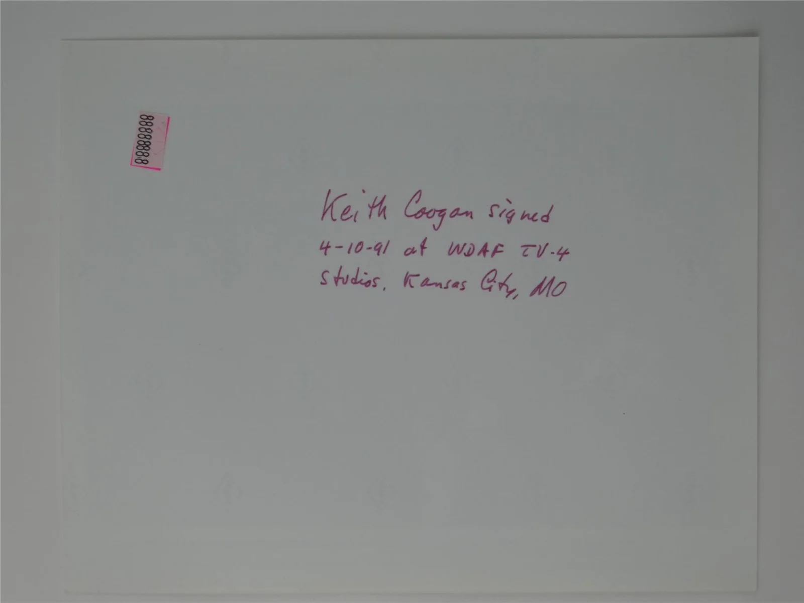Keith Coogan — Keith Coogan Signed B&W 8x10 Promo Photo Toy Soldiers Autographed, изображение 3
