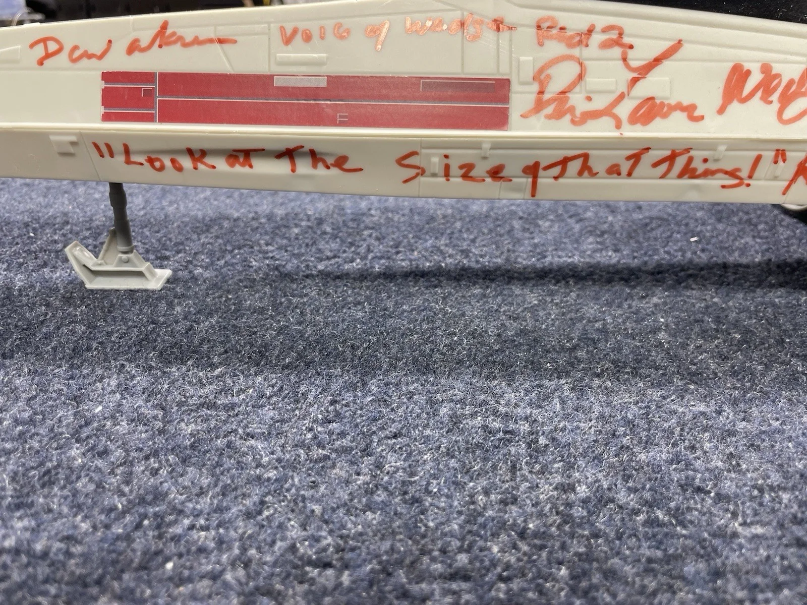 Denis Lawson David Ankrum Signed Star Wars Autograph Wedge Antilles Huge X-Wing, image 5