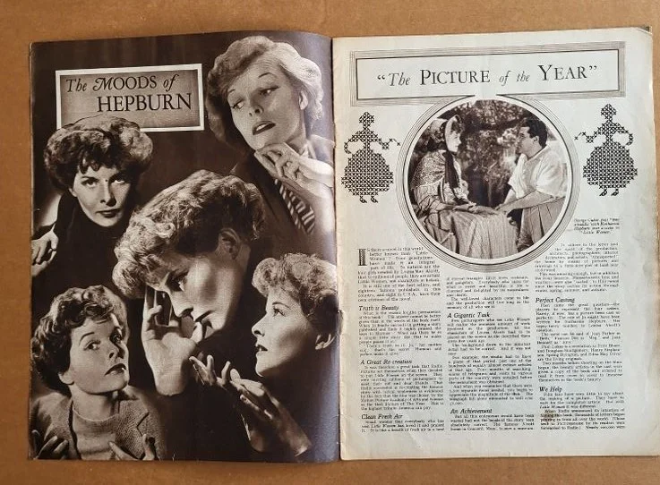 KATHARINE HEPBURN Louisa M. Alcott's LITTLE WOMEN 1933 Vintage Publicity Booklet, изображение 2