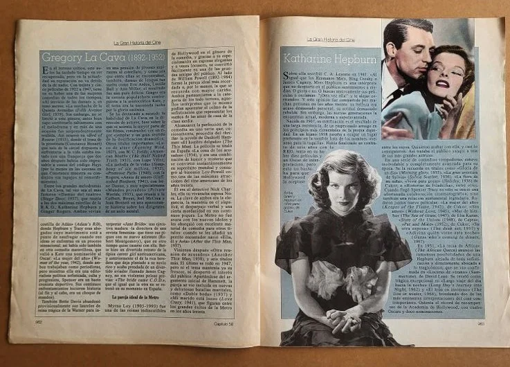KATHARINE HEPBURN TWO MAGS History of Cinema & Japanese Brochure, изображение 3