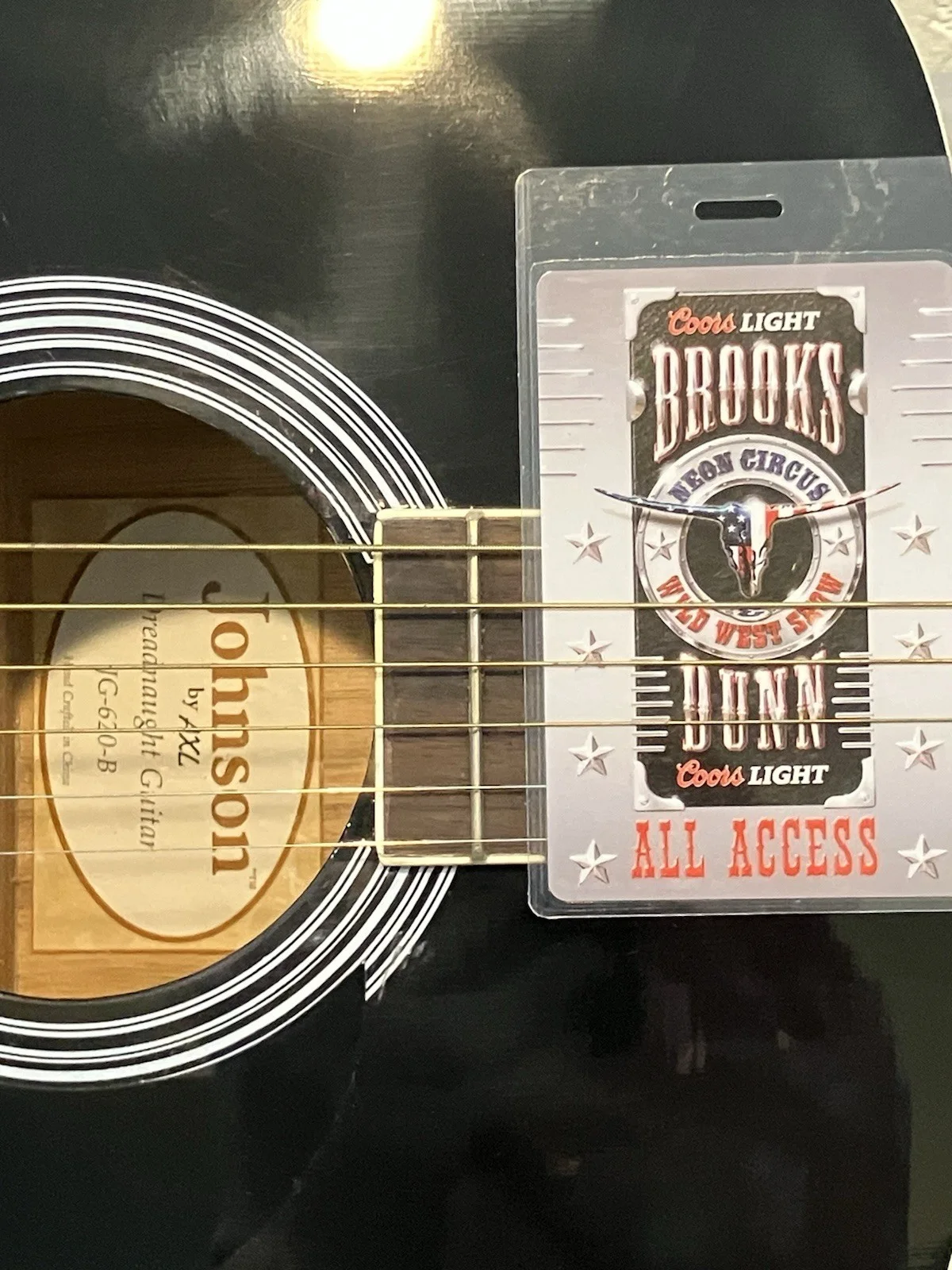 BROOKS & DUNN SIGNED Guitar Kix Brooks Ronnie Dunn COA & Pass Konocti, CA 2004, image 4