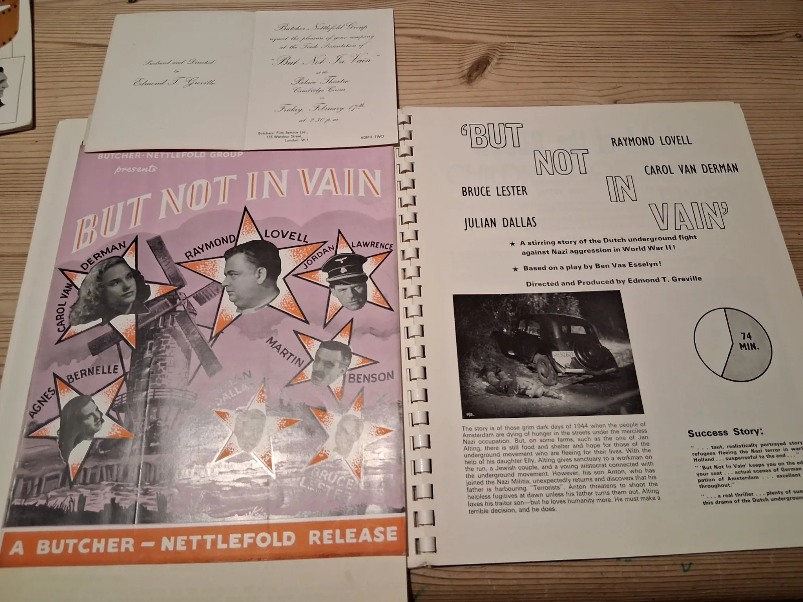 1948 film ''But Not In Vain'' Exhibitors Campaign Book + ''Take your Pick'', изображение 2