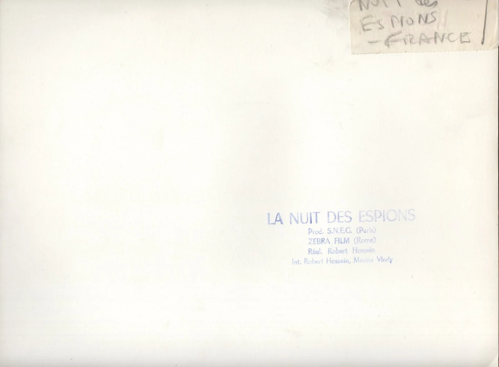 LA NUIT DES ESPIONS 1959 Robert Hossein, Marina Vlady FRENCH STILL, изображение 2