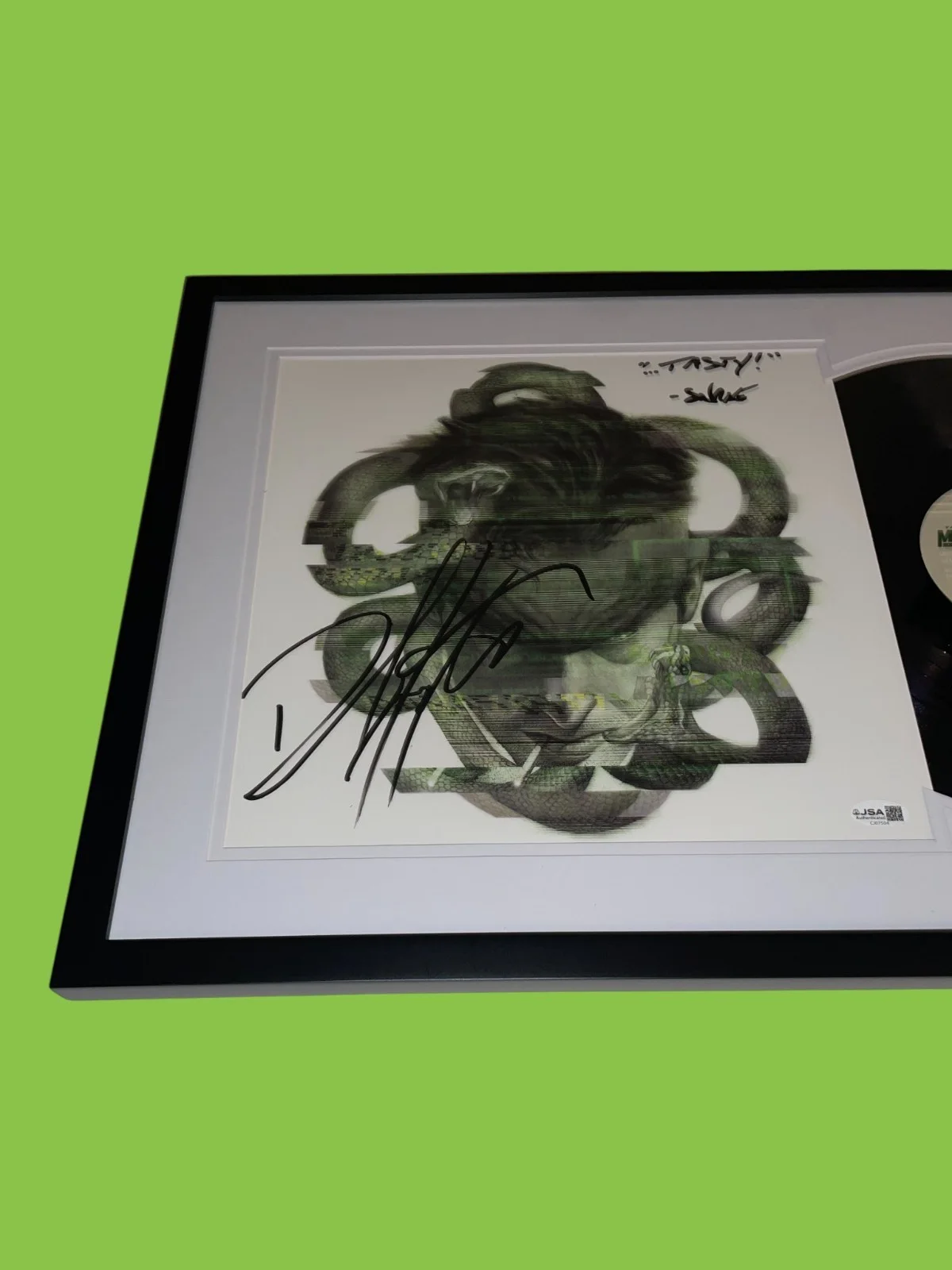 David Hayter — David Hayter Signed Metal Gear Solid Green Smoke Framed Mondo Vinyl JSA COA, image 4