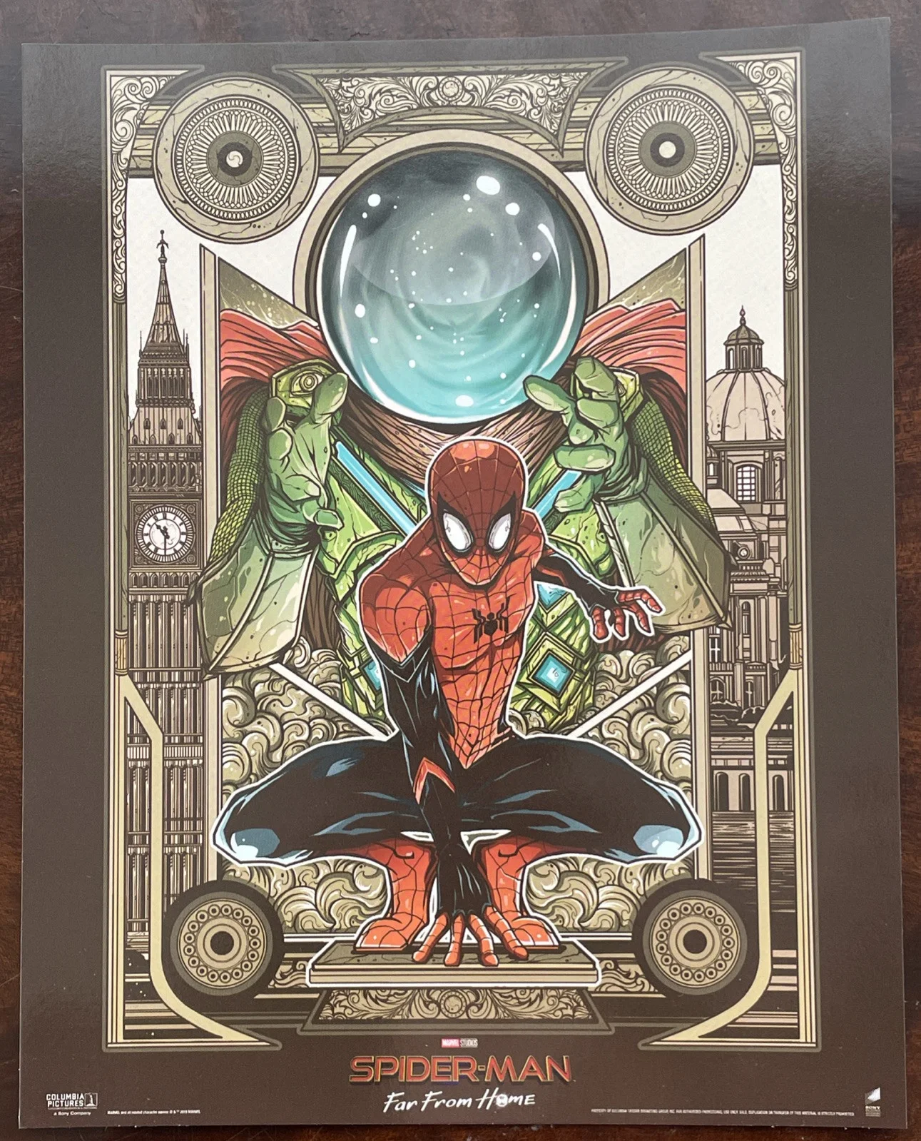 SPIDER-MAN 2x FAR FROM HOME GENUINE ORIGINAL ODEON GLOSSY POSTER PRINT MARVEL, image 2