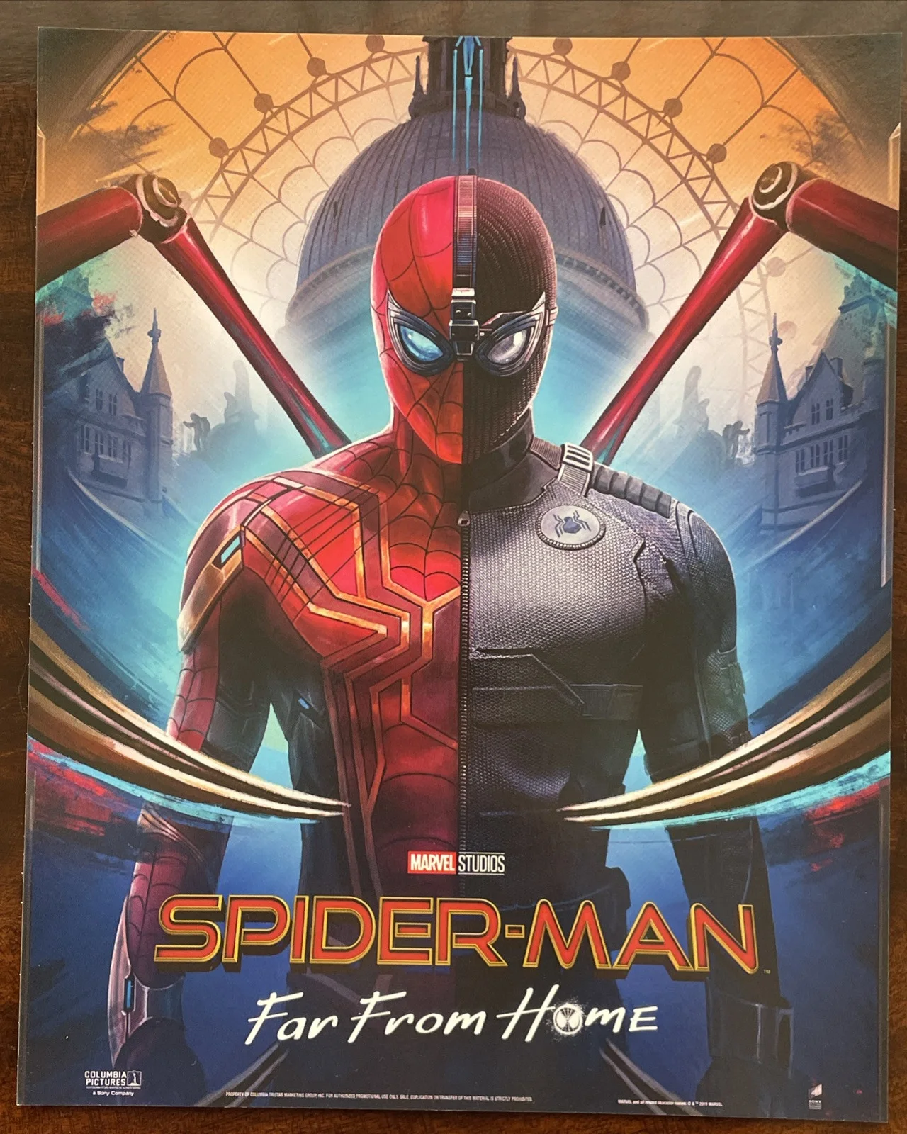 SPIDER-MAN 2x FAR FROM HOME GENUINE ORIGINAL ODEON GLOSSY POSTER PRINT MARVEL, image 4