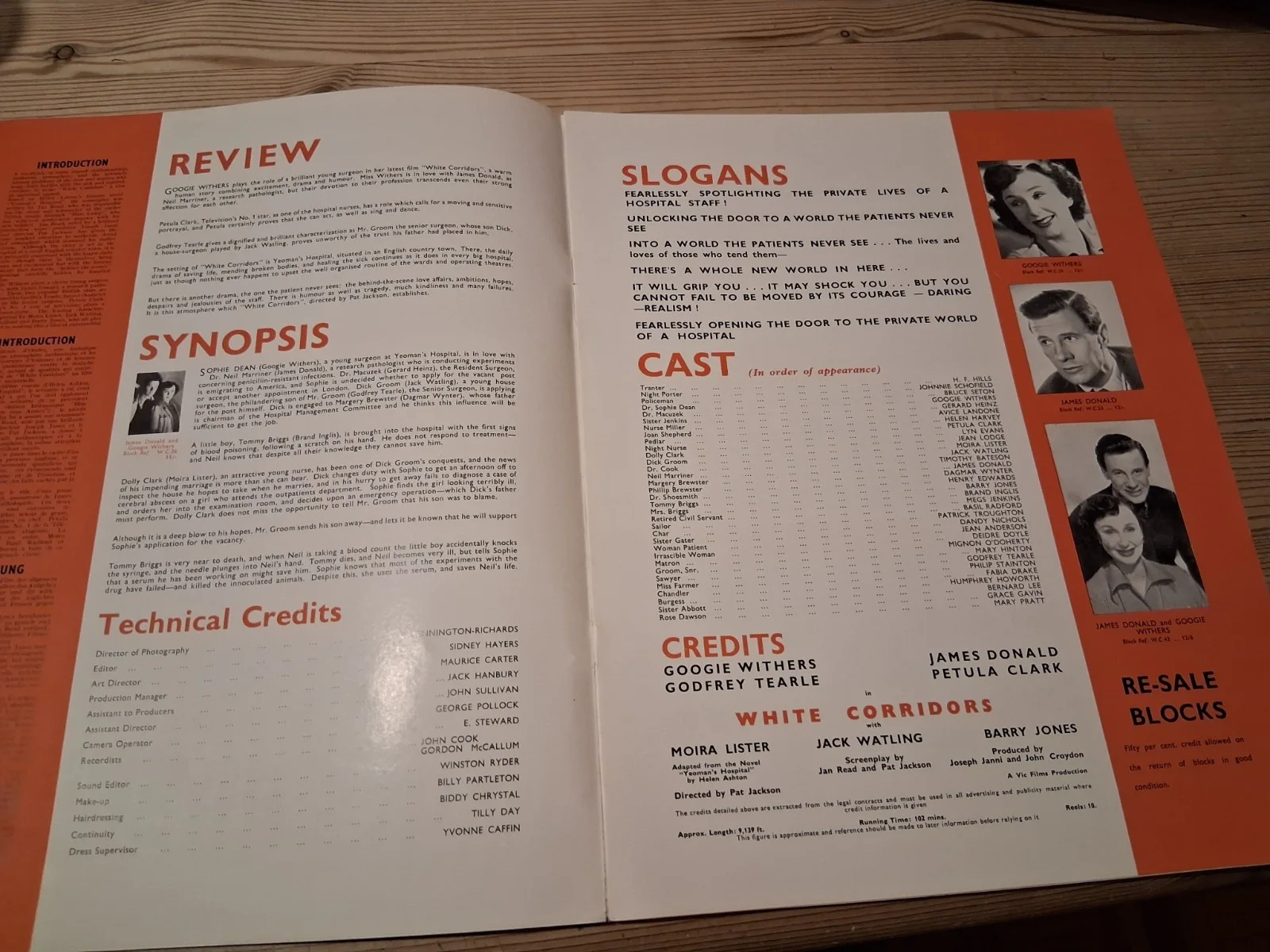1951 film ''White Corridors'' Exhibitors Campaign Book plus ''Take your Pick'', image 2