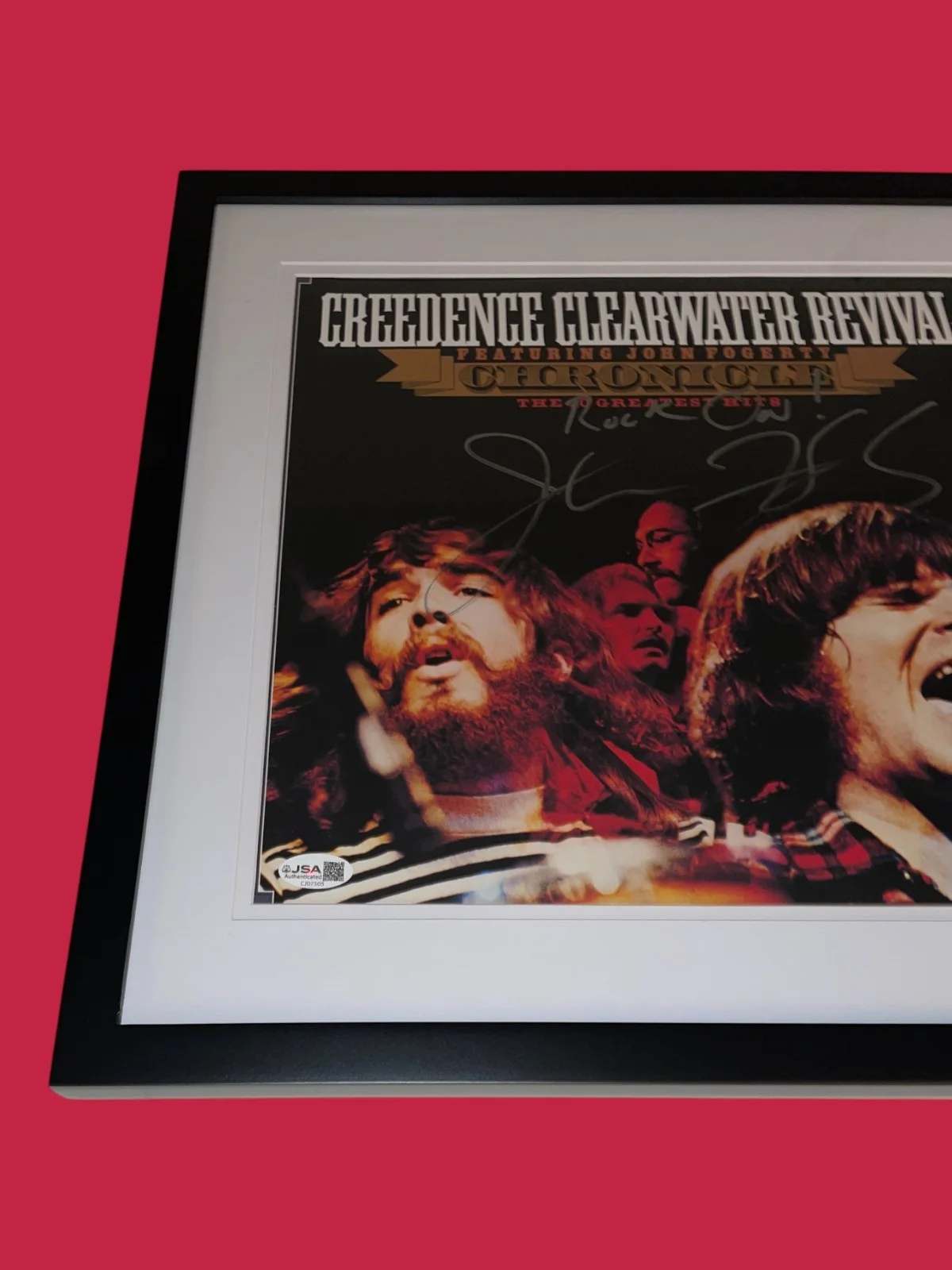 John Fogerty Signed Creedence Clearwater Revival Framed Vinyl Autograph JSA COA, image 4