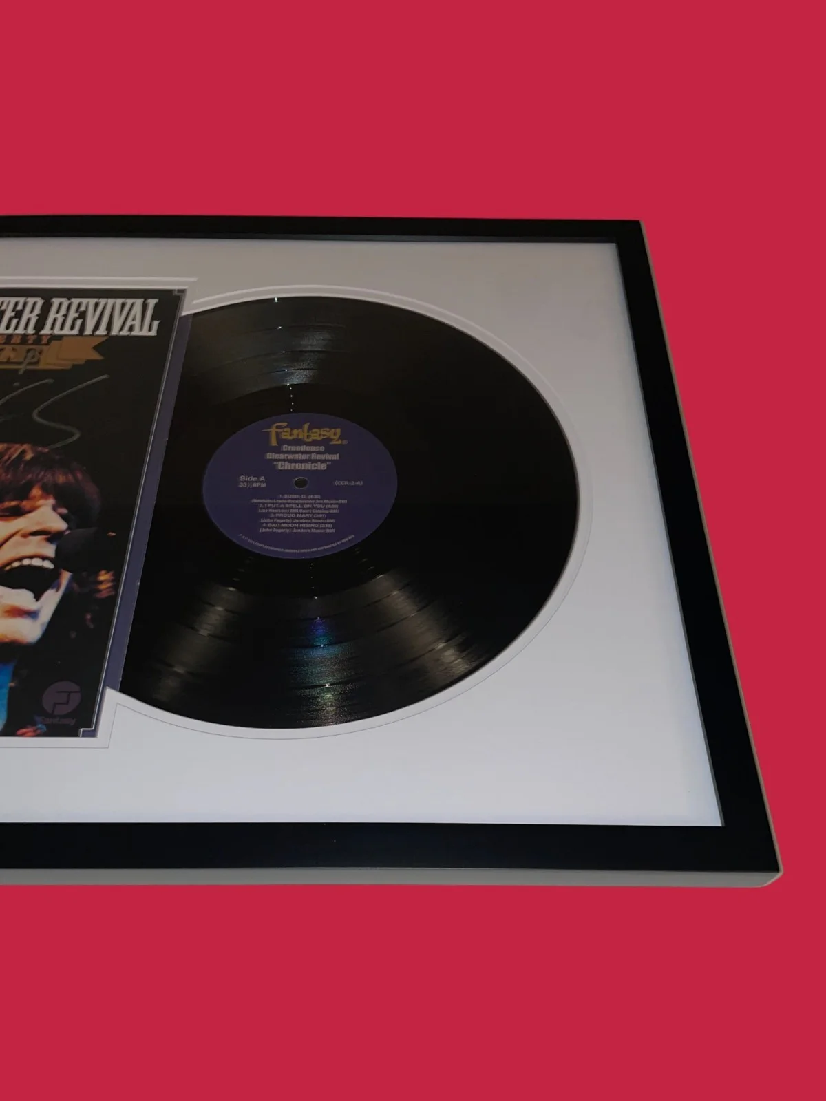 John Fogerty Signed Creedence Clearwater Revival Framed Vinyl Autograph JSA COA, image 5