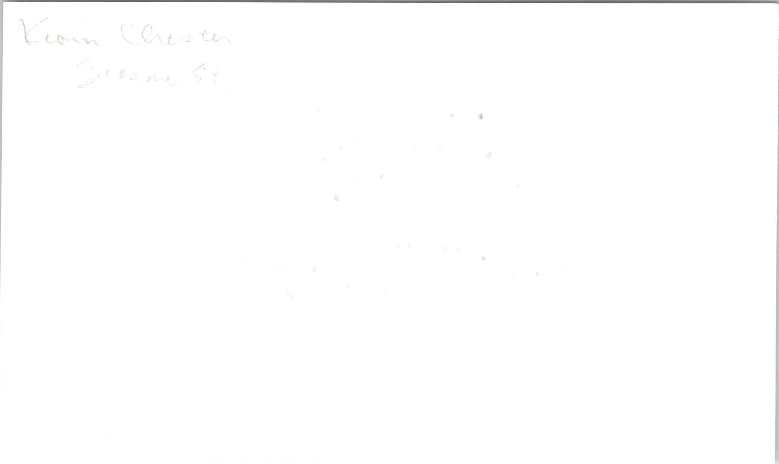 Kevin Chester — Kevin Chester Signed 3x5 Index Card Sesame Street Autographed, изображение 2