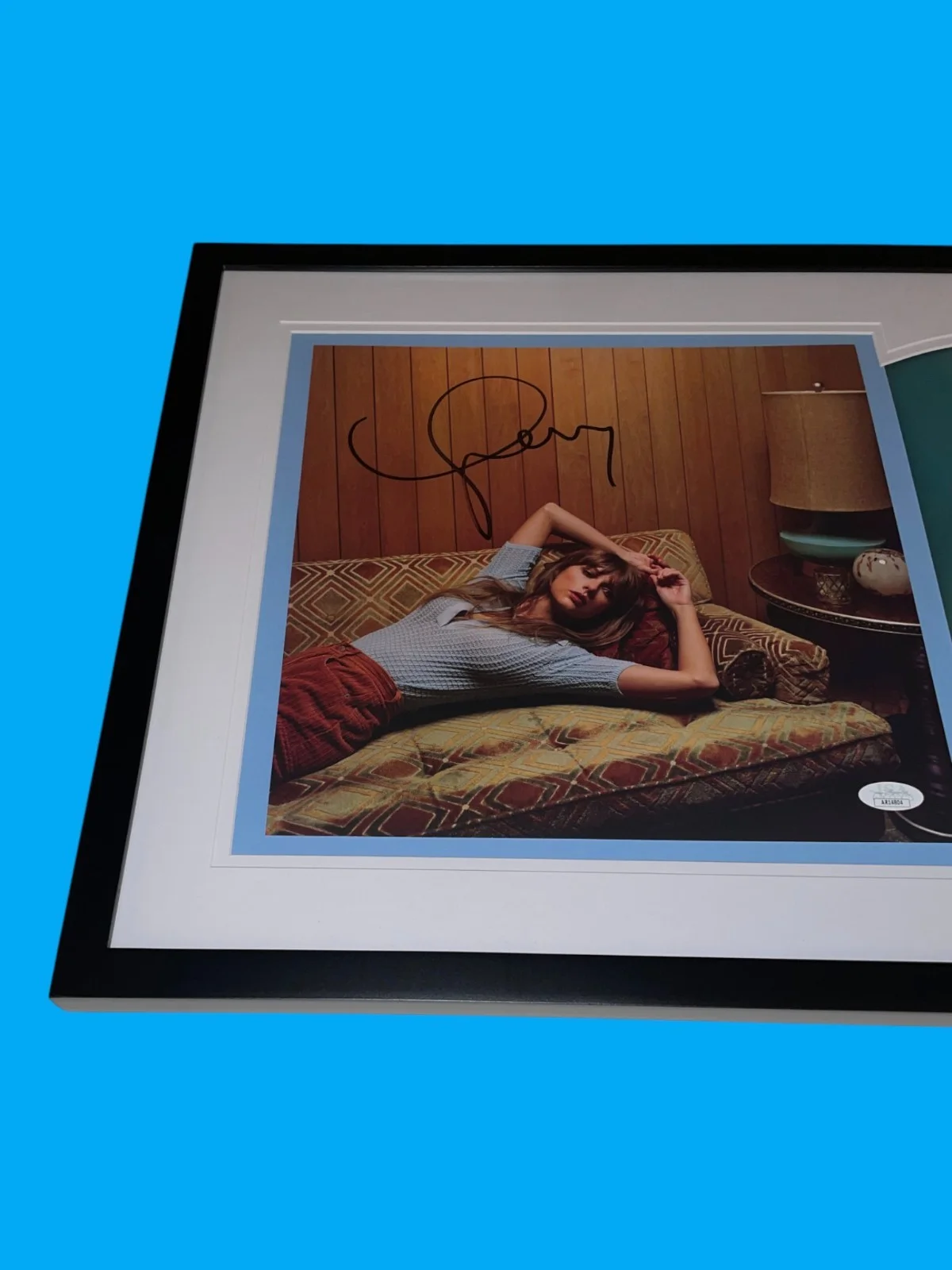Taylor Swift Signed Midnights Moonstone Edition Framed Vinyl Autograph JSA COA, image 4