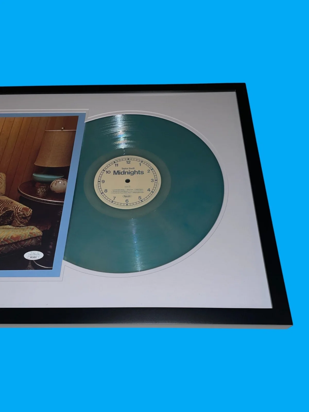 Taylor Swift Signed Midnights Moonstone Edition Framed Vinyl Autograph JSA COA, image 5