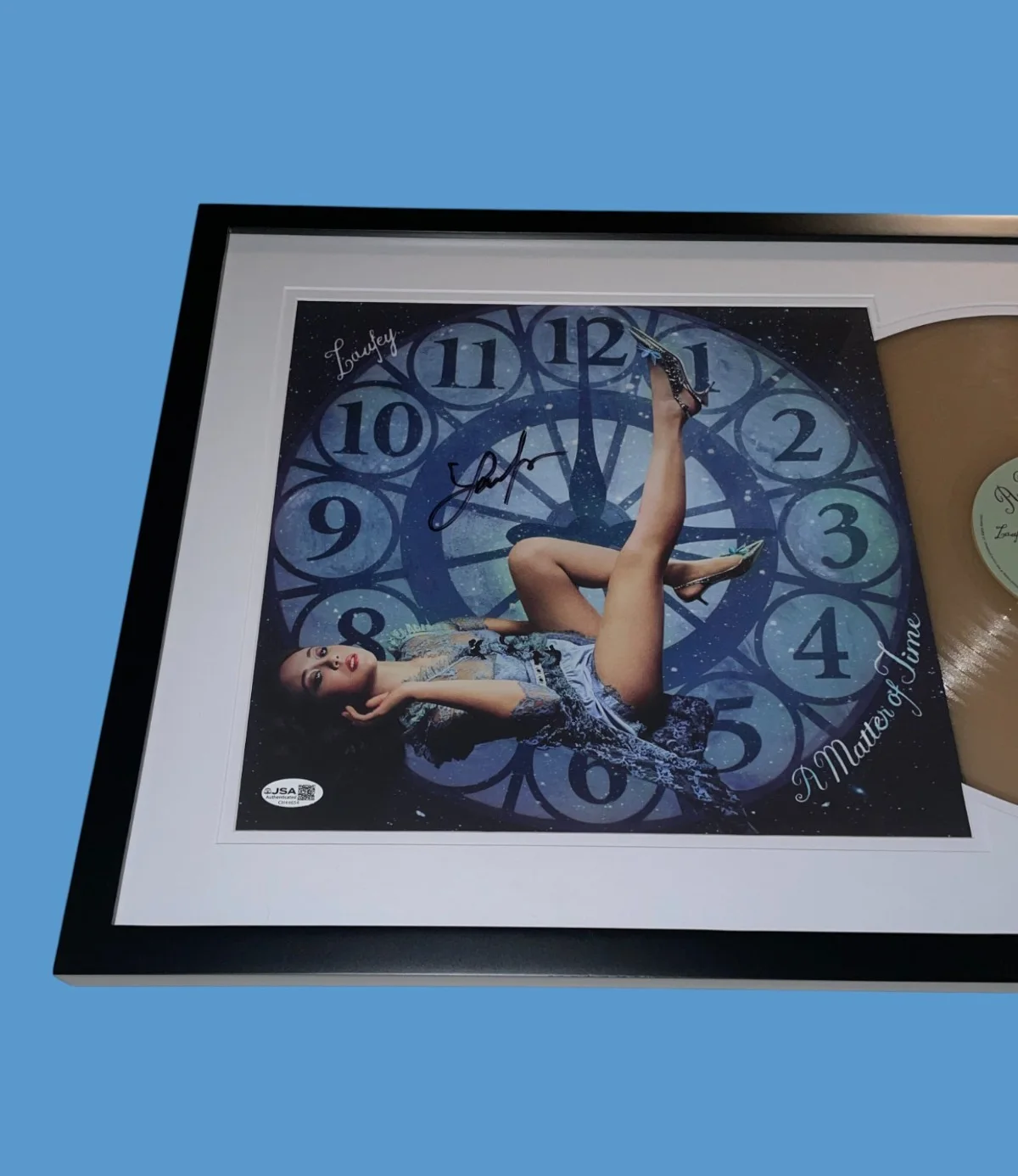 Laufey Signed A Matter of Time Framed Vinyl Lover Girl Autograph JSA COA, изображение 4