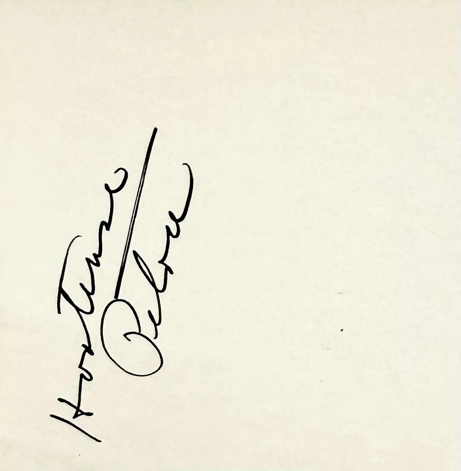 Hortense Petra — HORTENSE PETRA Signed Autographed 4x6 INDEX CARD Hot Rods to Hell The Love-Ins, image 2