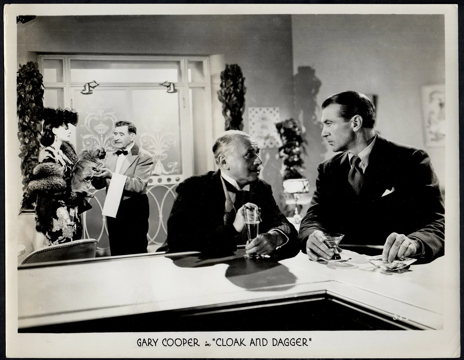 CLOAK AND DAGGER 1946 Gary Cooper, Robert Alda, Lilli Palmer 7 10x8 STILLS, image 3