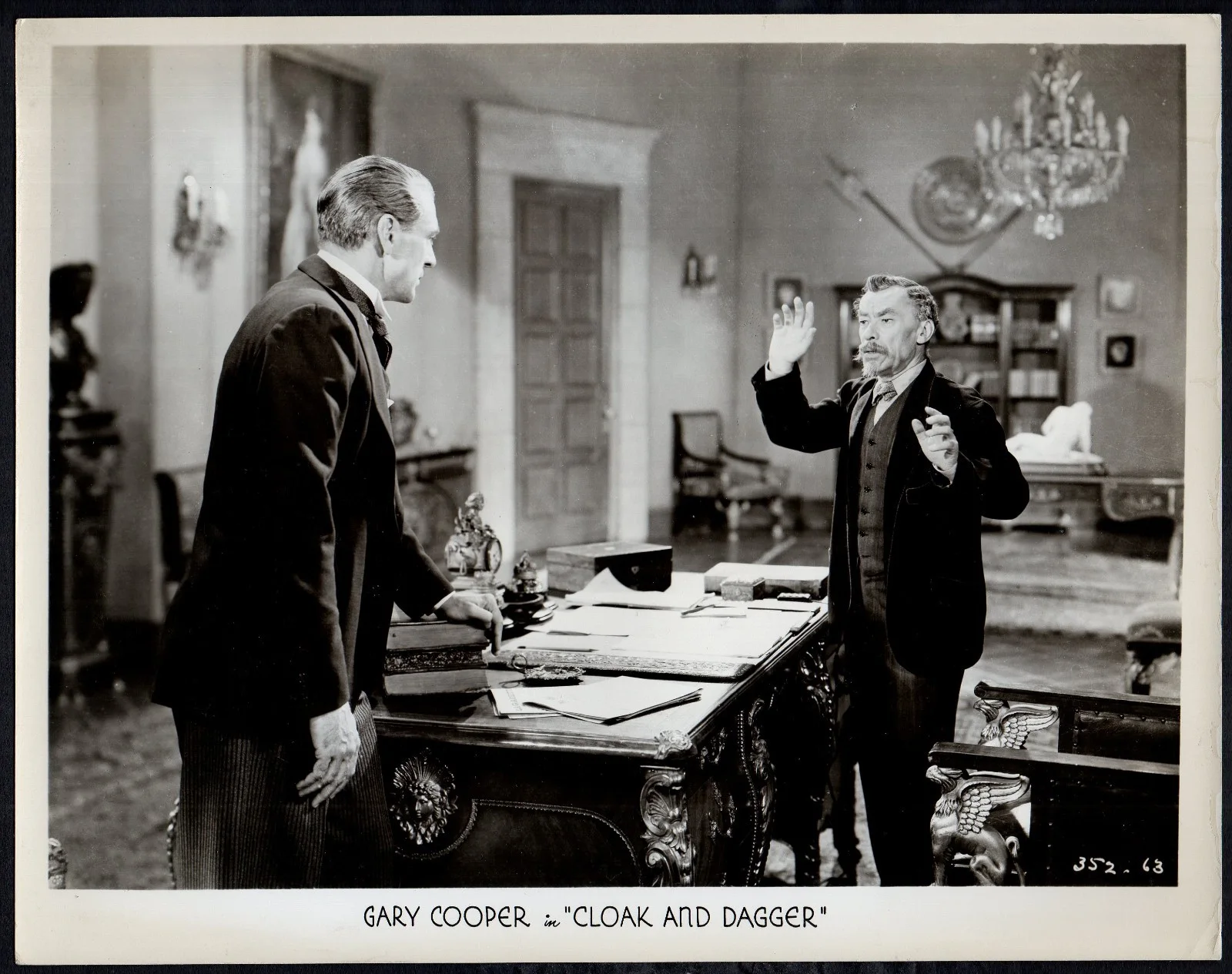 CLOAK AND DAGGER 1946 Gary Cooper, Robert Alda, Lilli Palmer 7 10x8 STILLS, image 4