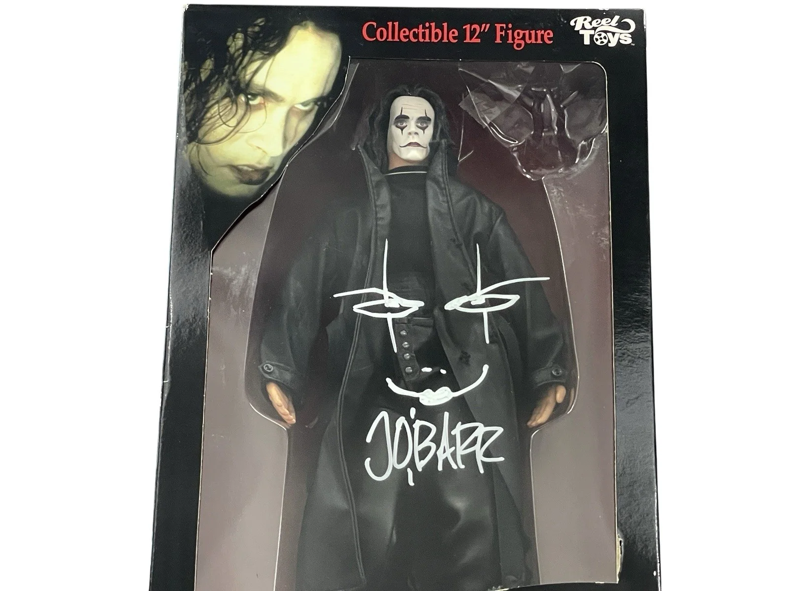 James O’barr — The Crow Rare Signed Eric Draven Reel Toys 12” Action Figure James O'Barr JSA, изображение 2