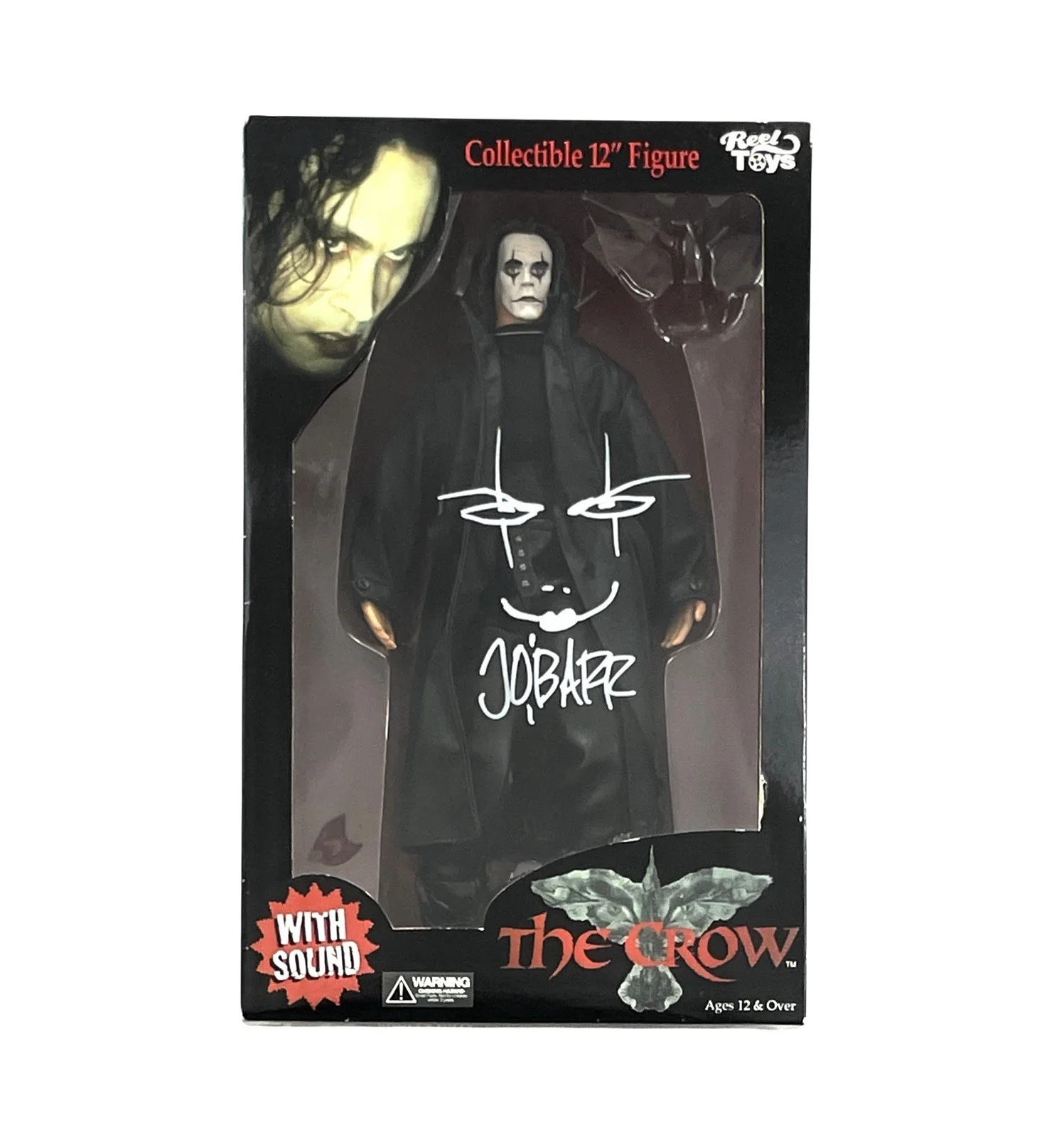 James O’barr — The Crow Rare Signed Eric Draven Reel Toys 12” Action Figure James O'Barr JSA, изображение 3