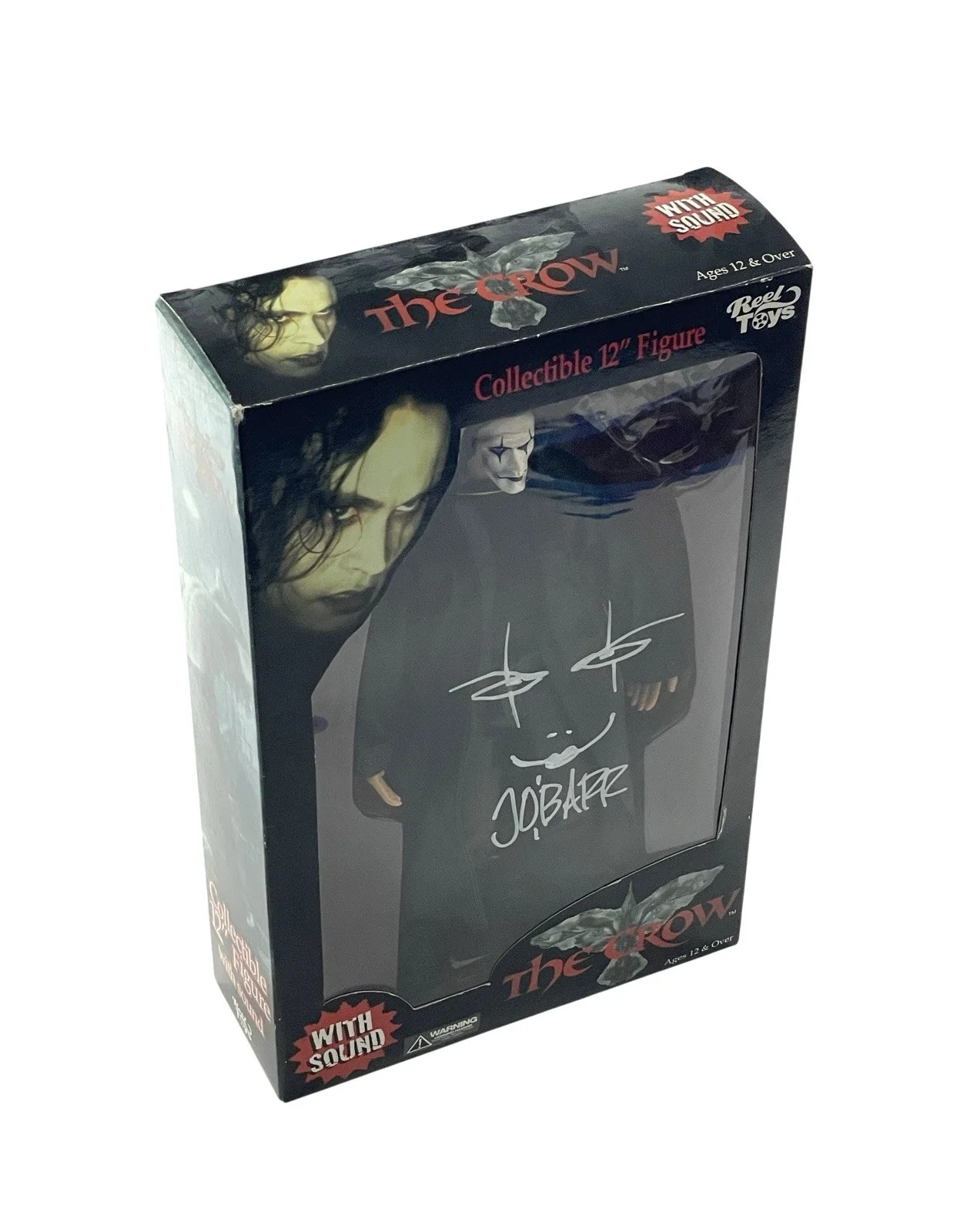 James O’barr — The Crow Rare Signed Eric Draven Reel Toys 12” Action Figure James O'Barr JSA, изображение 4