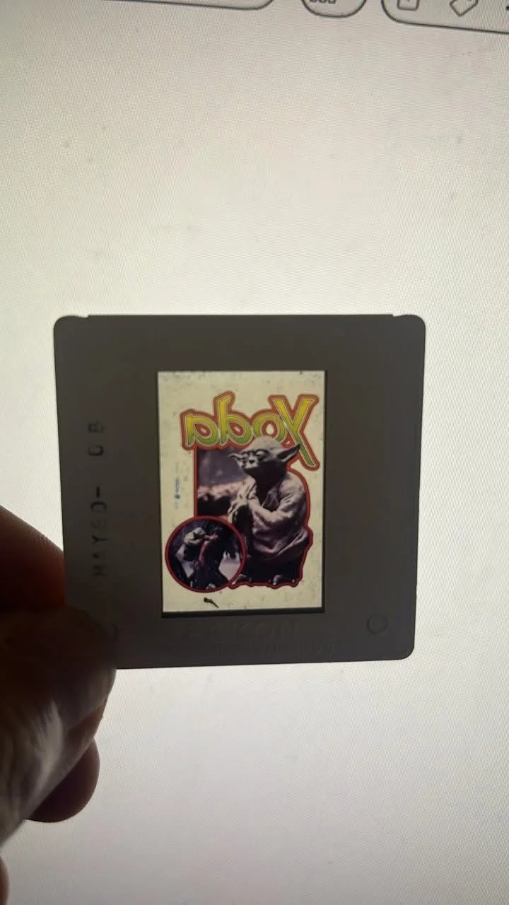 STAR WARS ‘Factors Etc,Inc.’ Vintage 35mm Slide. 1980 vintage Yoda Poster Art, изображение 2
