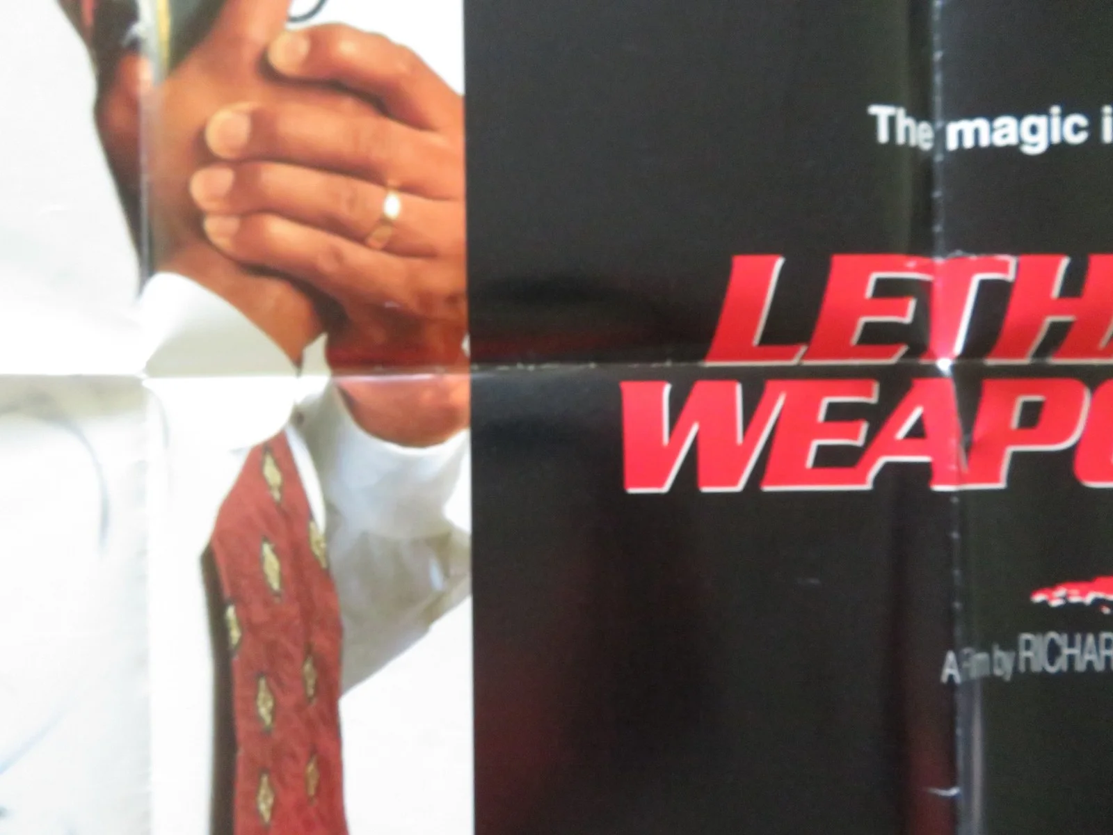 LETHAL WEAPON 3 UK QUAD POSTER FOLDED MEL GIBSON DANNY GLOVER 1992, image 3
