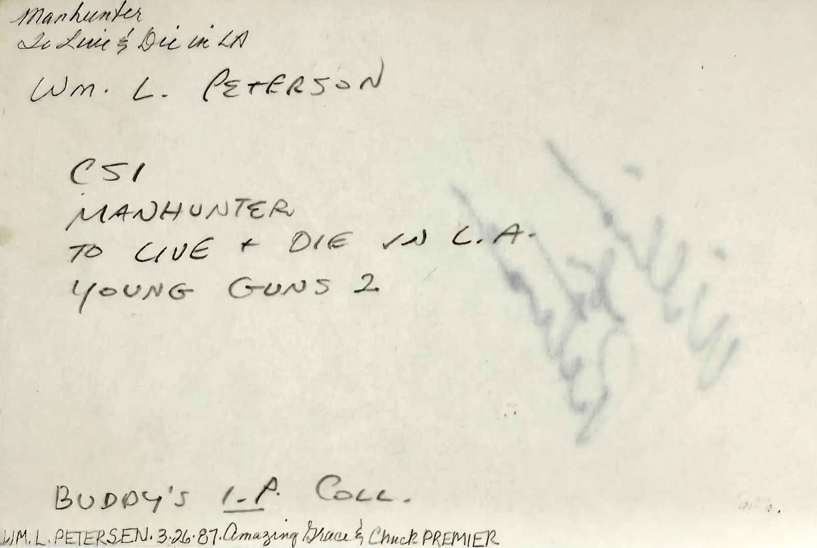 William Peterson — WILLIAM PETERSON Signed Autograph 4x6 INDEX CARD CSI: Crime Scene Investigation, image 5