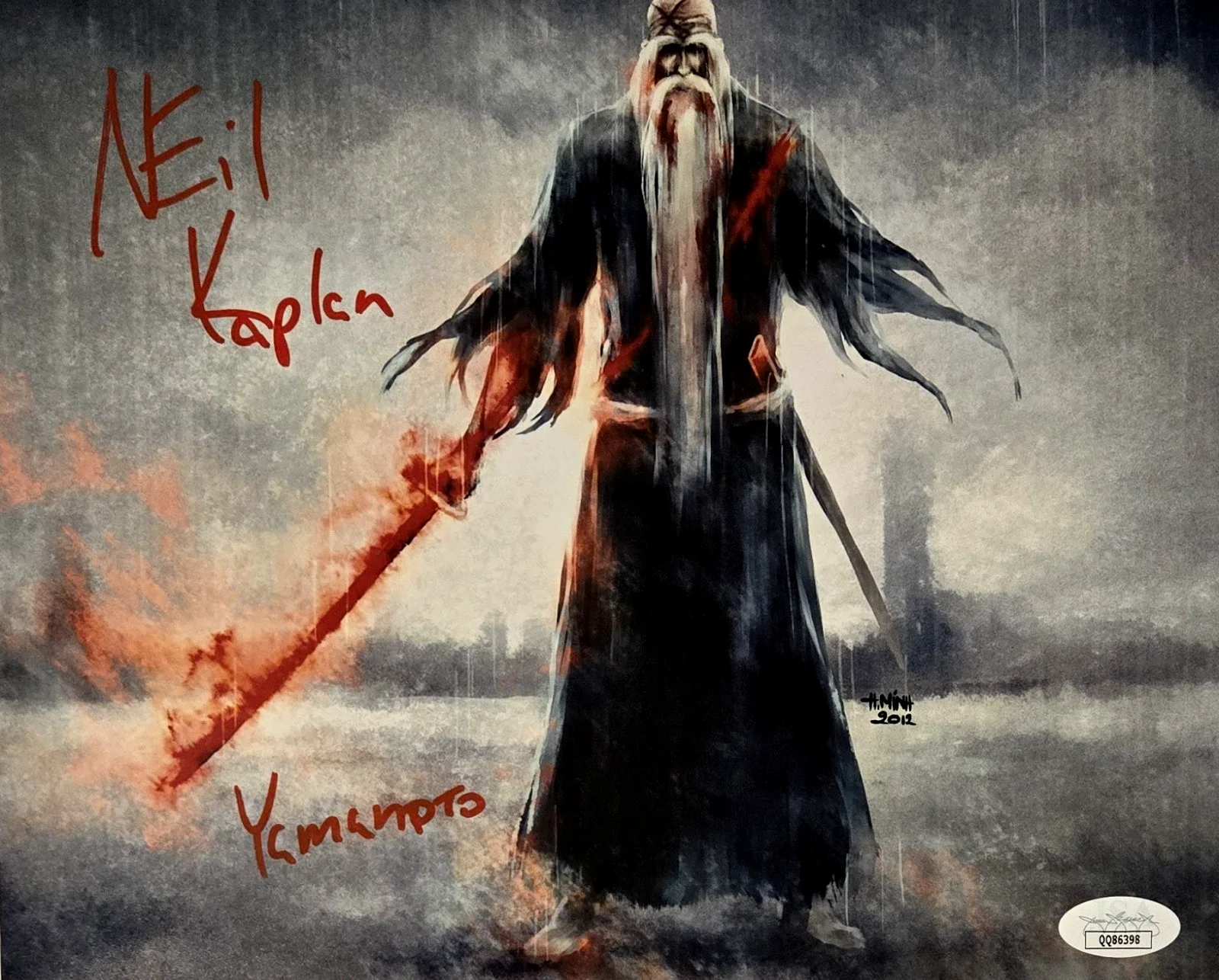 NEIL KAPLAN — Neil Kaplan Signed Photo Bleach Autograph Yamamoto Anime Manga 8x10 JSA COA 398