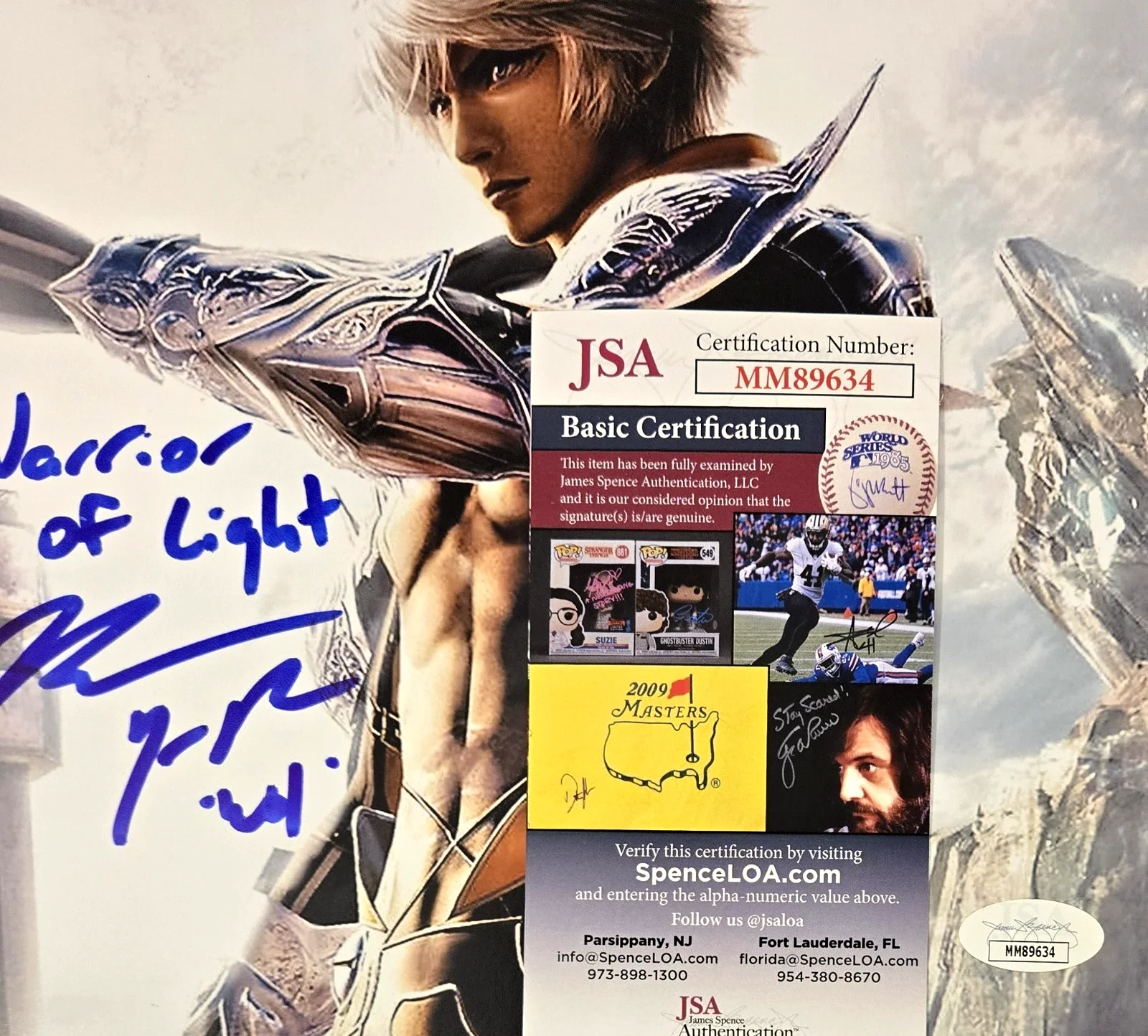 Bryce Papenbrook — Bryce Papenbrook Signed Photo Final Fantasy Autograph Wol 8x10 Gaming JSA COA, image 2
