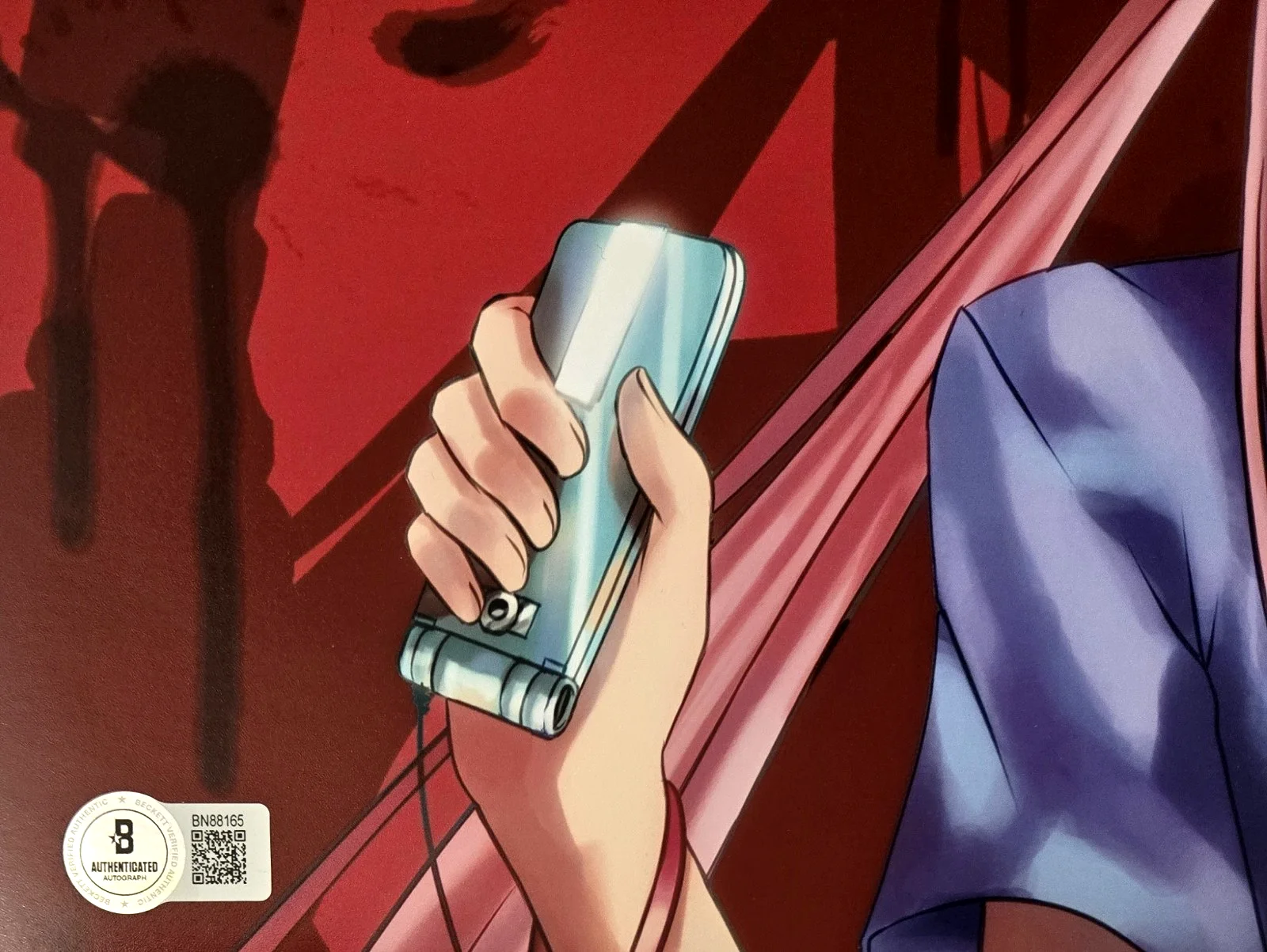 BRINA PALENCIA — My Future Diary Yuno Signed Photo Brina Palencia Autograph Anime Beckett COA 65, изображение 2