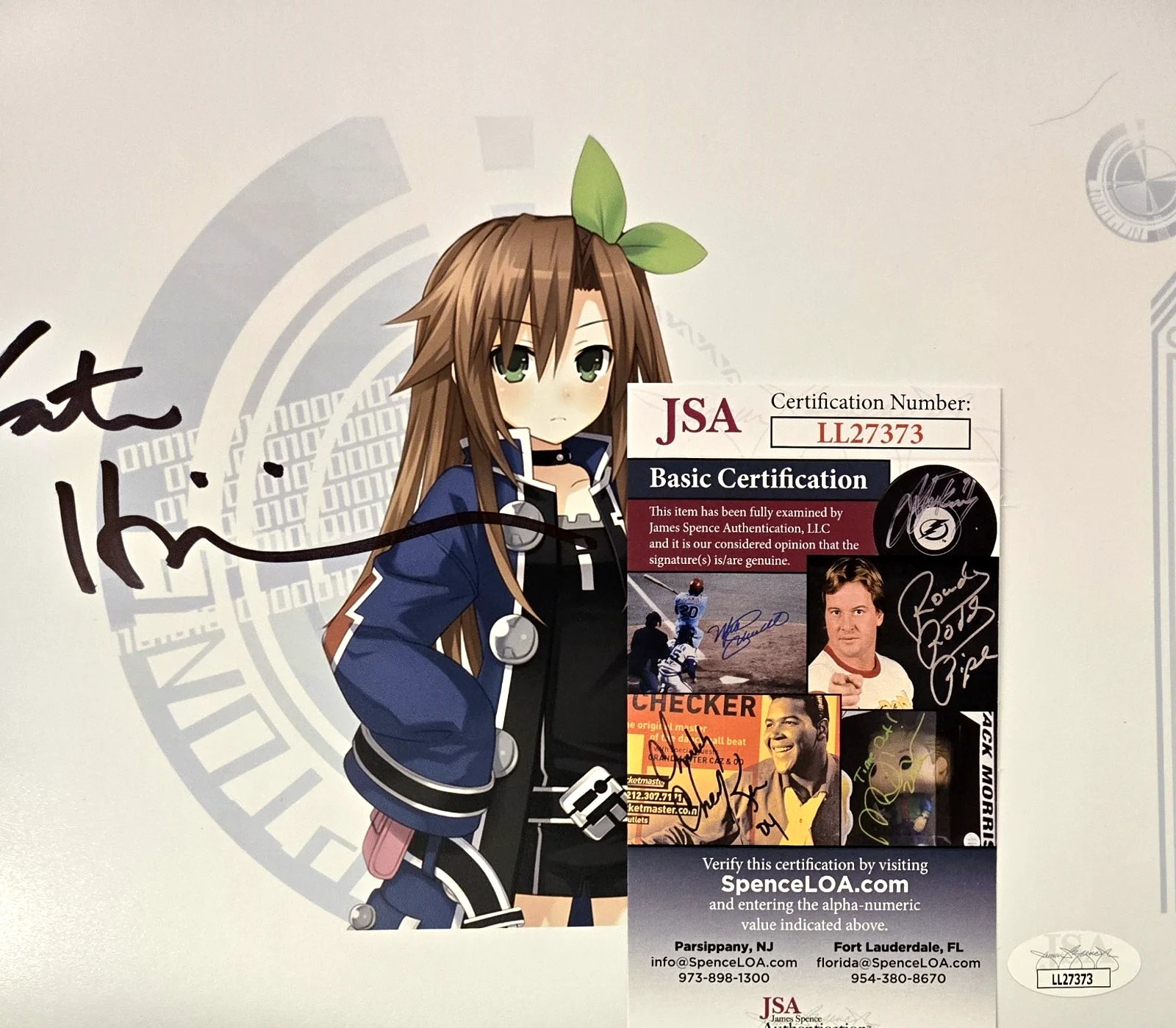 KATE HIGGINS — Kate Higgins Signed Photo IF Hyperdimension Neptunia Autograph 8x10 JSA COA 73, image 2
