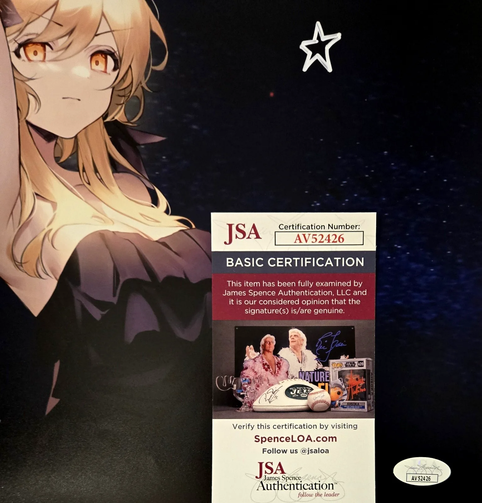Sarah Miller Crews — Lumine Signed Photo Genshin Impact Autograph Sarah Miller Crews Waifu JSA COA 26, изображение 2