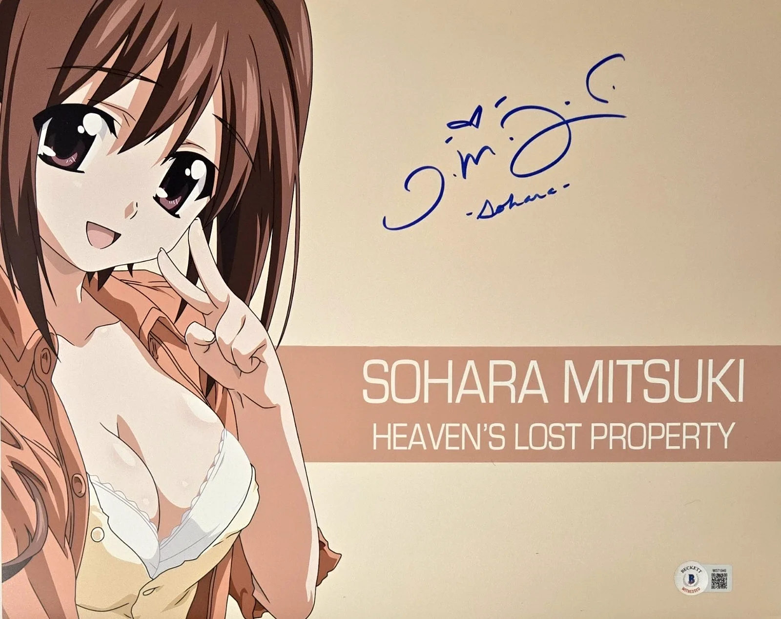Trina Nishimura — Trina Nishimura Signed Photo Heavens Lost Property Sohara Autograph Beckett 949