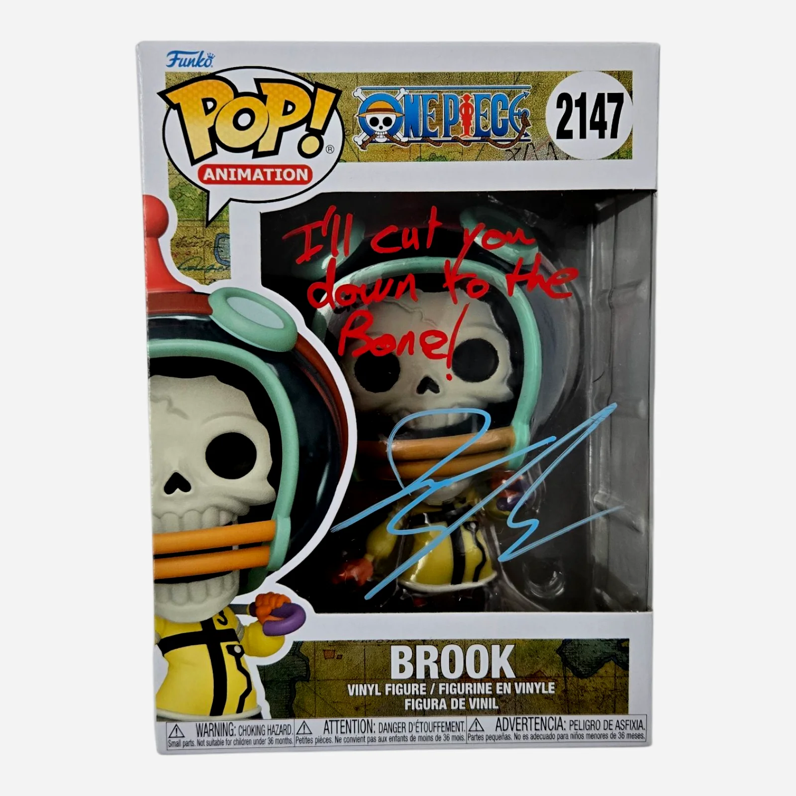 Ian Sinclair — Ian Sinclair Signed Funko One Piece Pop Brook Egghead Autograph JSA COA 263