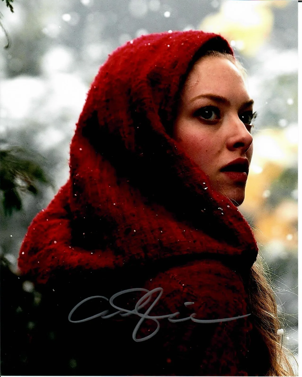 Amanda Seyfried — Amanda Seyfried Red Riding Hood Movie Actress Signed 8 x 10 Photo TTM COA