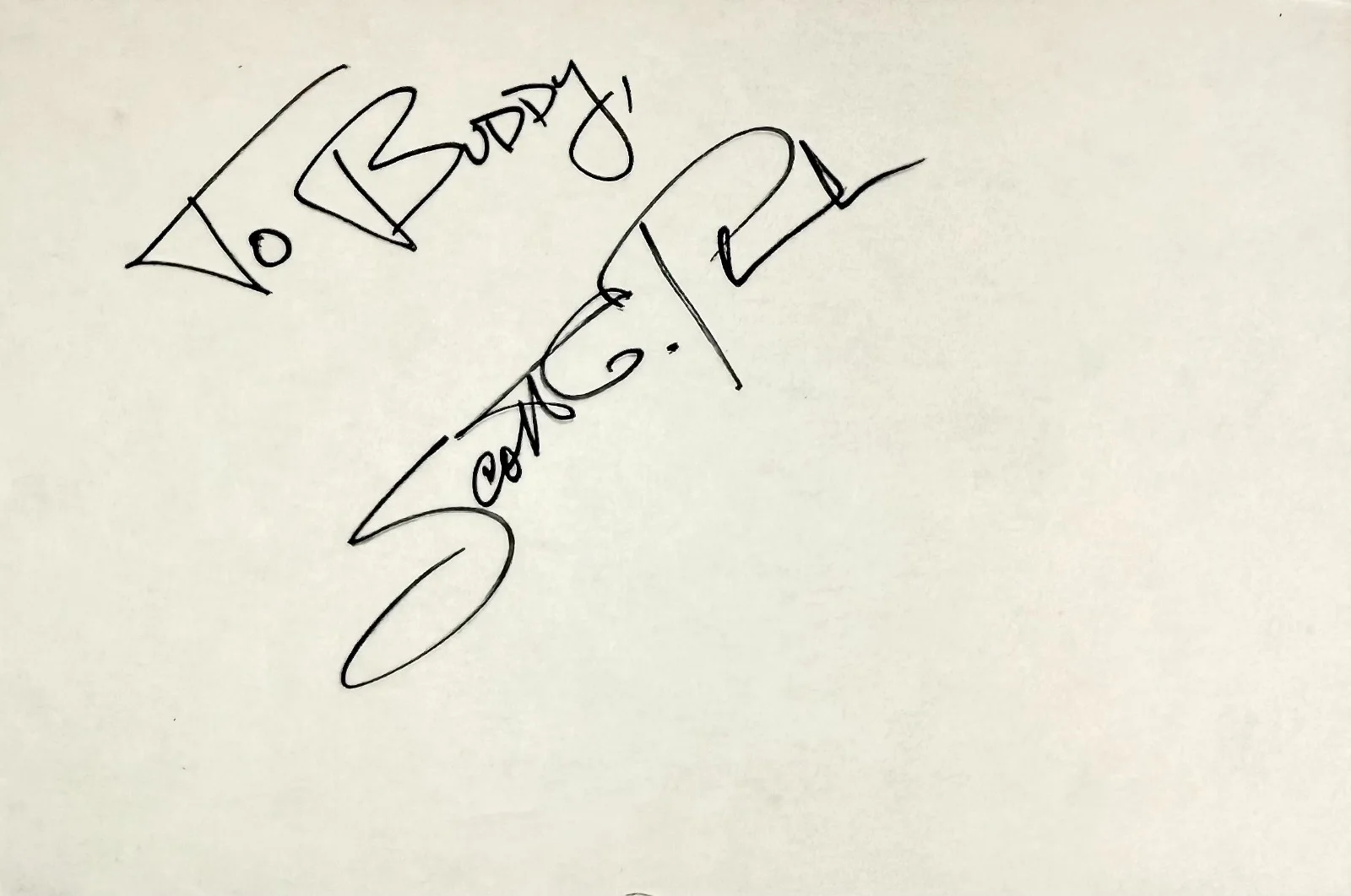 Scott Plank — SCOTT PLANK Signed Autograph 4x6 INDEX CARD Air America Saints and Sinners HOLES, image 4