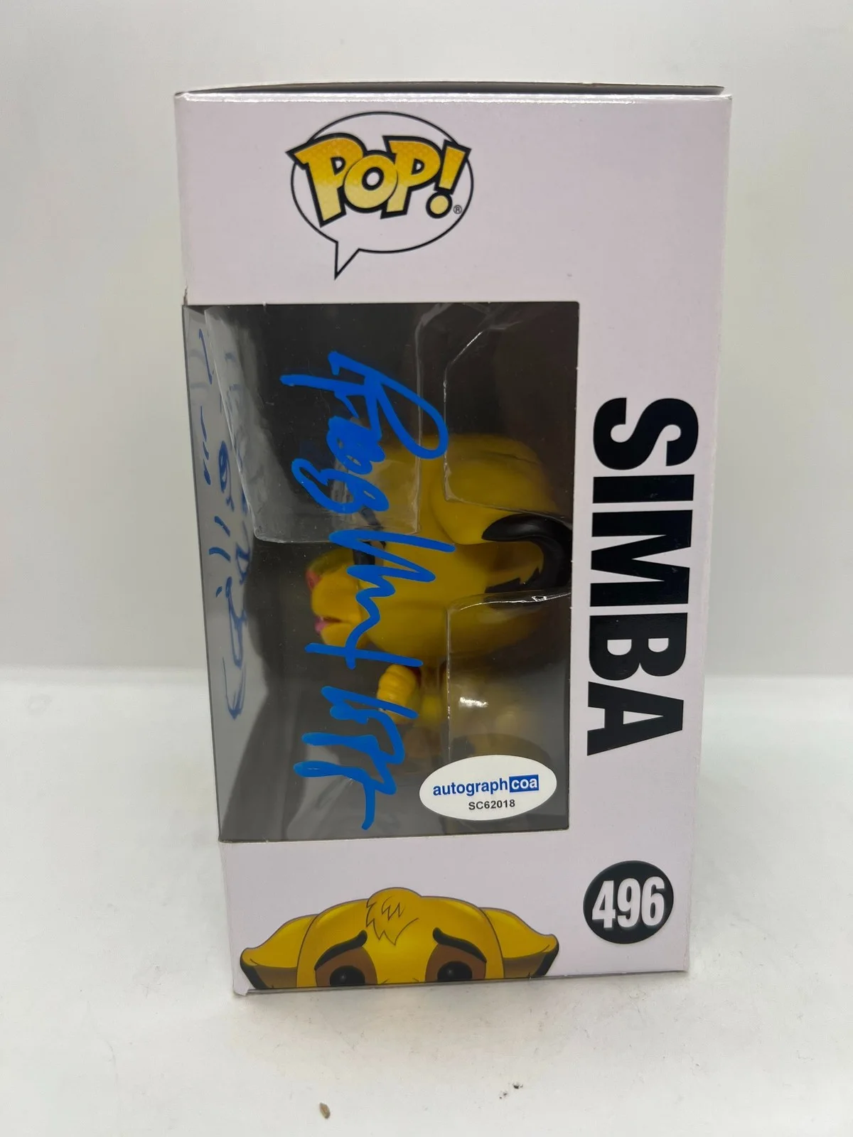 Rob Minkoff Signed Lion King Funko Pop Disney Simba with Sketch #496 ACOA, image 2