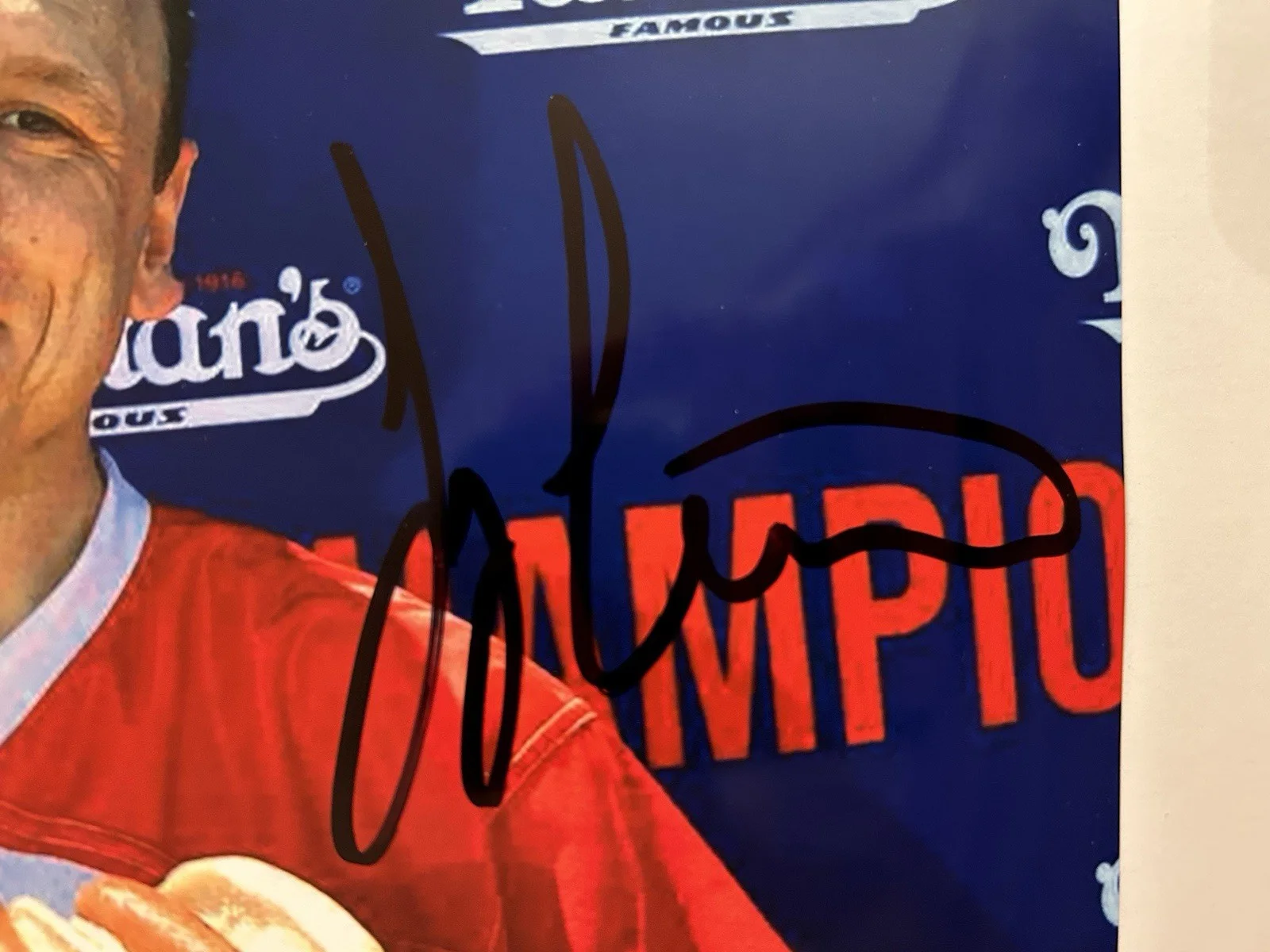 Joey Chestnut — JOEY CHESTNUT SIGNED AUTOGRAPHED 8x10 PHOTO HOT DOG EATING CHAMP LEGEND, изображение 2
